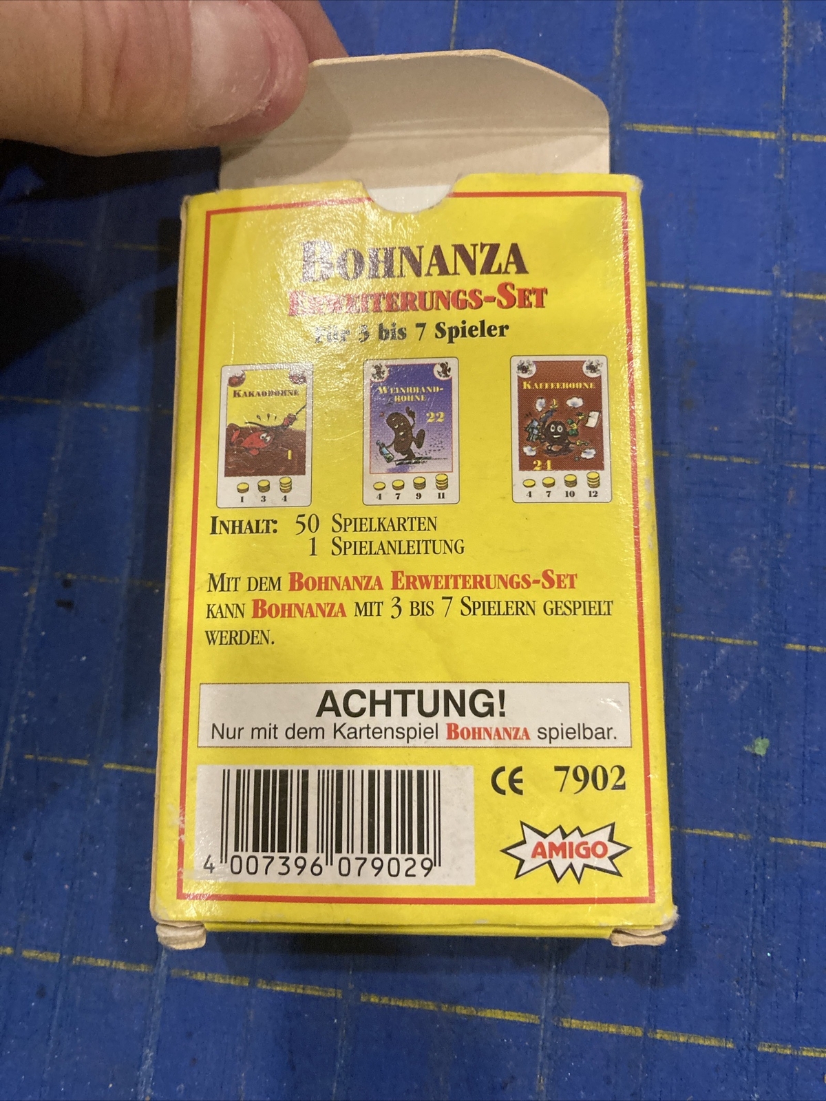 Amigo Board Games Bohnanza Expansion Set German Ed Box VG 50 Cards Erwweiterungs
