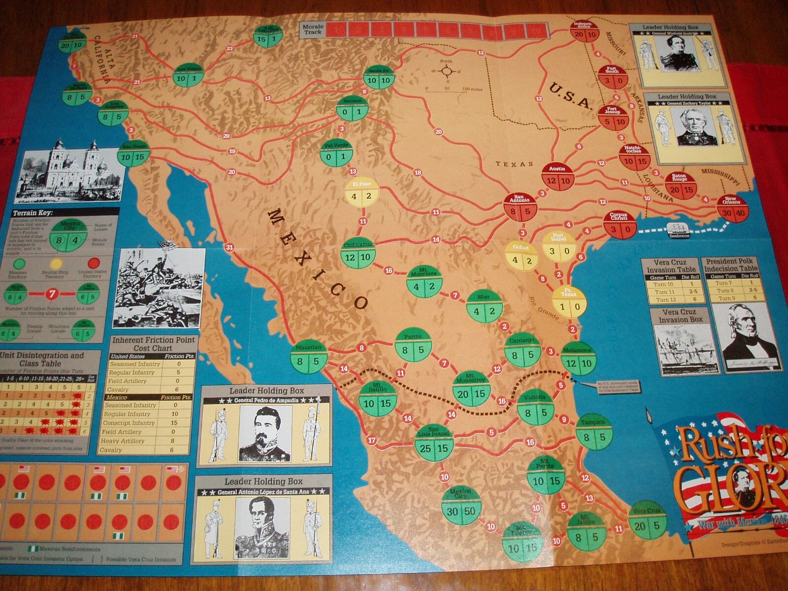 Mexican War 1846-47 Rush for Glory S&T 127 Strategy&Tactics SPI Collector Copy