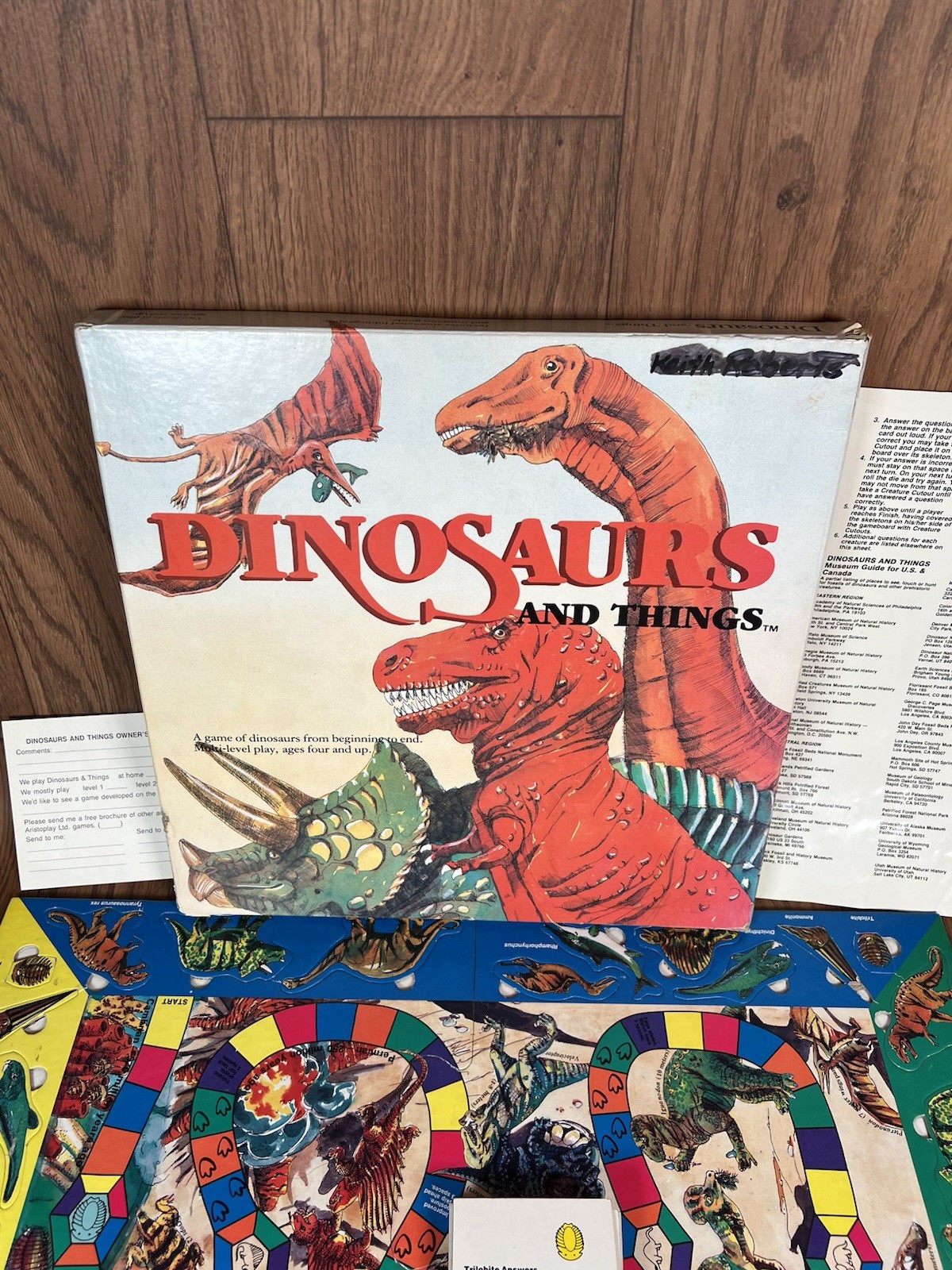 VTG Dinosaurs and Things Board Game by Aristoplay Complete!