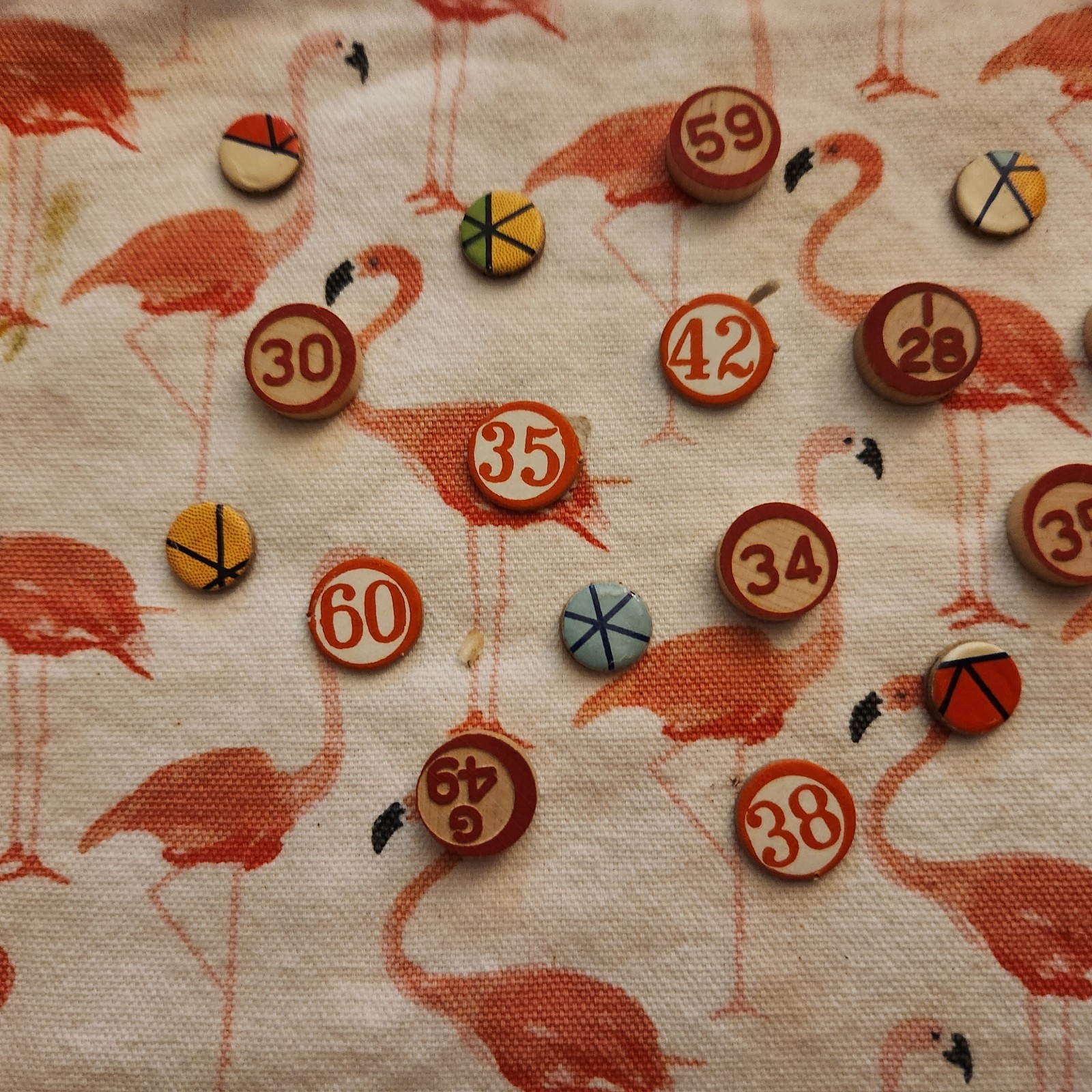Vintage Let’s Play Lotto Game With Colorful Gnome Graphic On Box c. 1950s