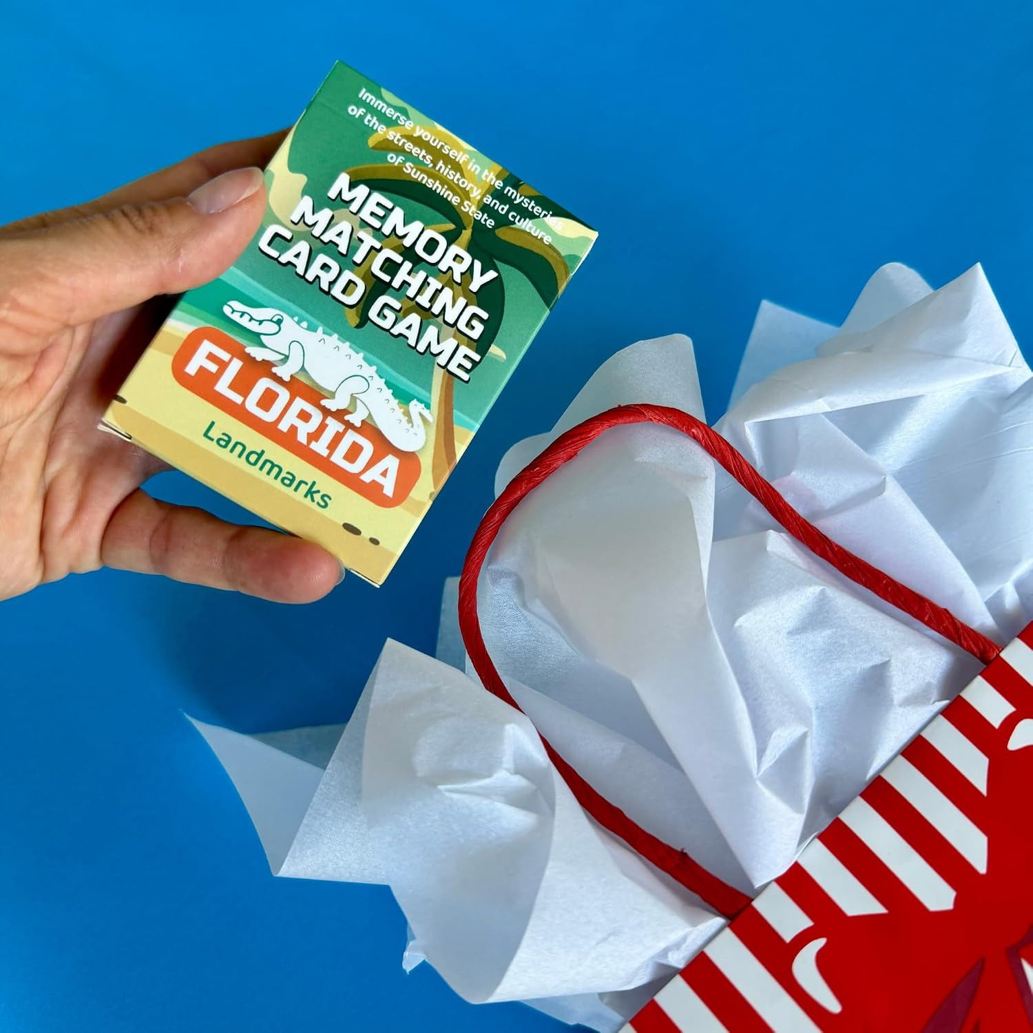 Florida Landmarks Memory Matching Card Game – 50 Cards, Educational & Fun Family