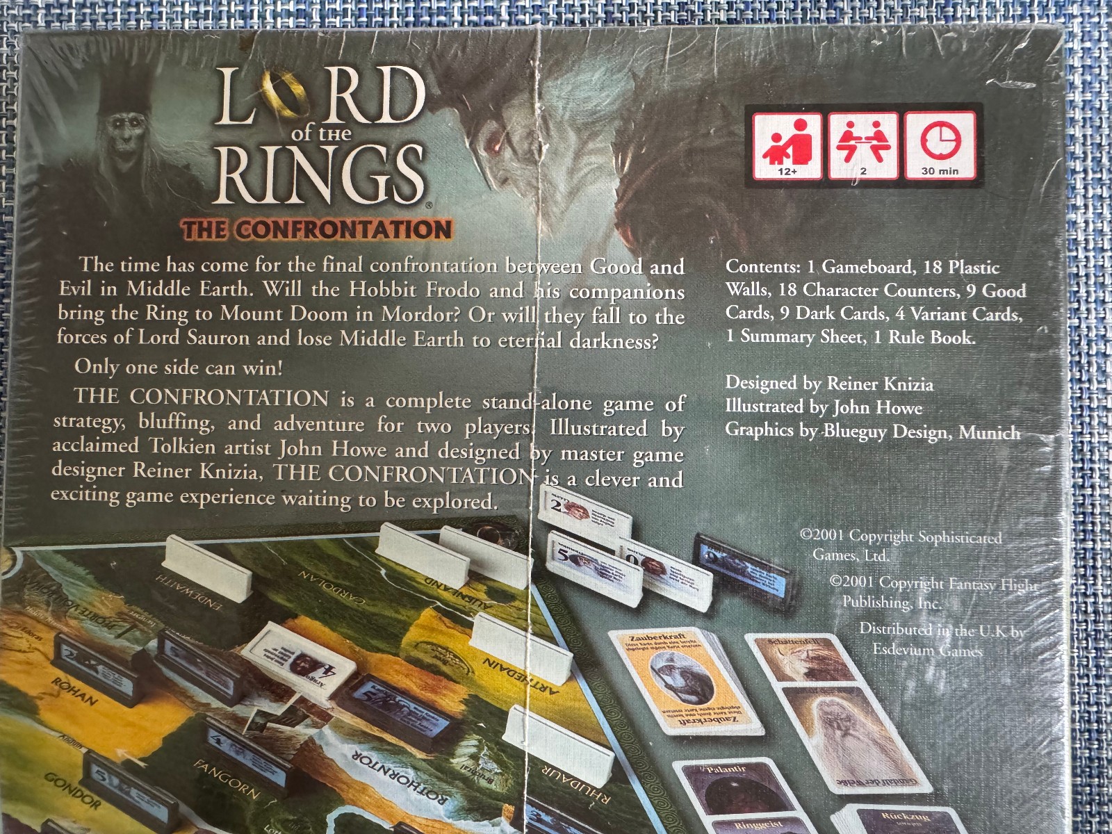 NEW & SEALED 2002 Lord of The Rings The Confrontation Board Game