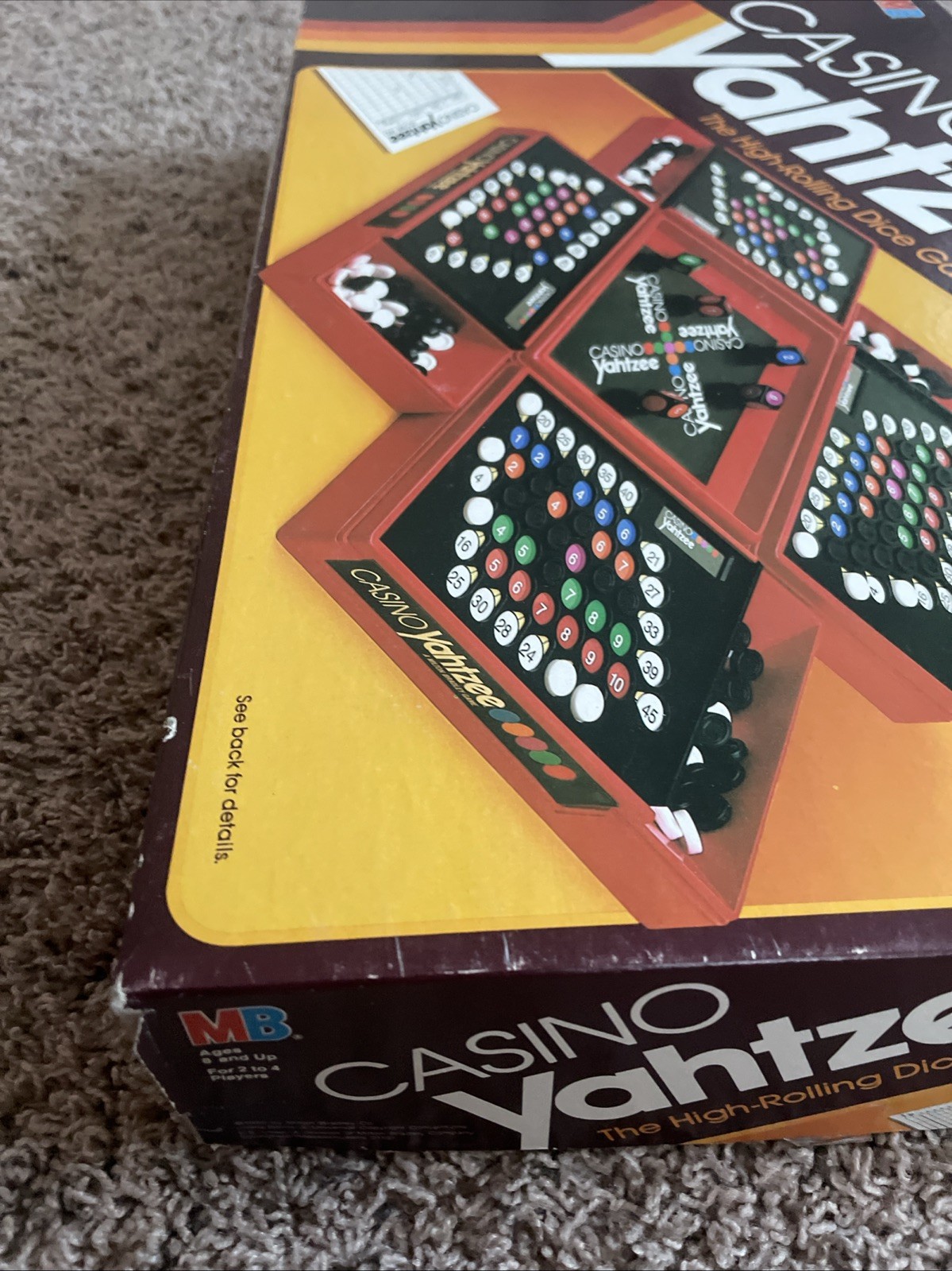 Vintage 1986 Casino Yahtzee Game by Milton Bradley 100% COMPLETE Nice!