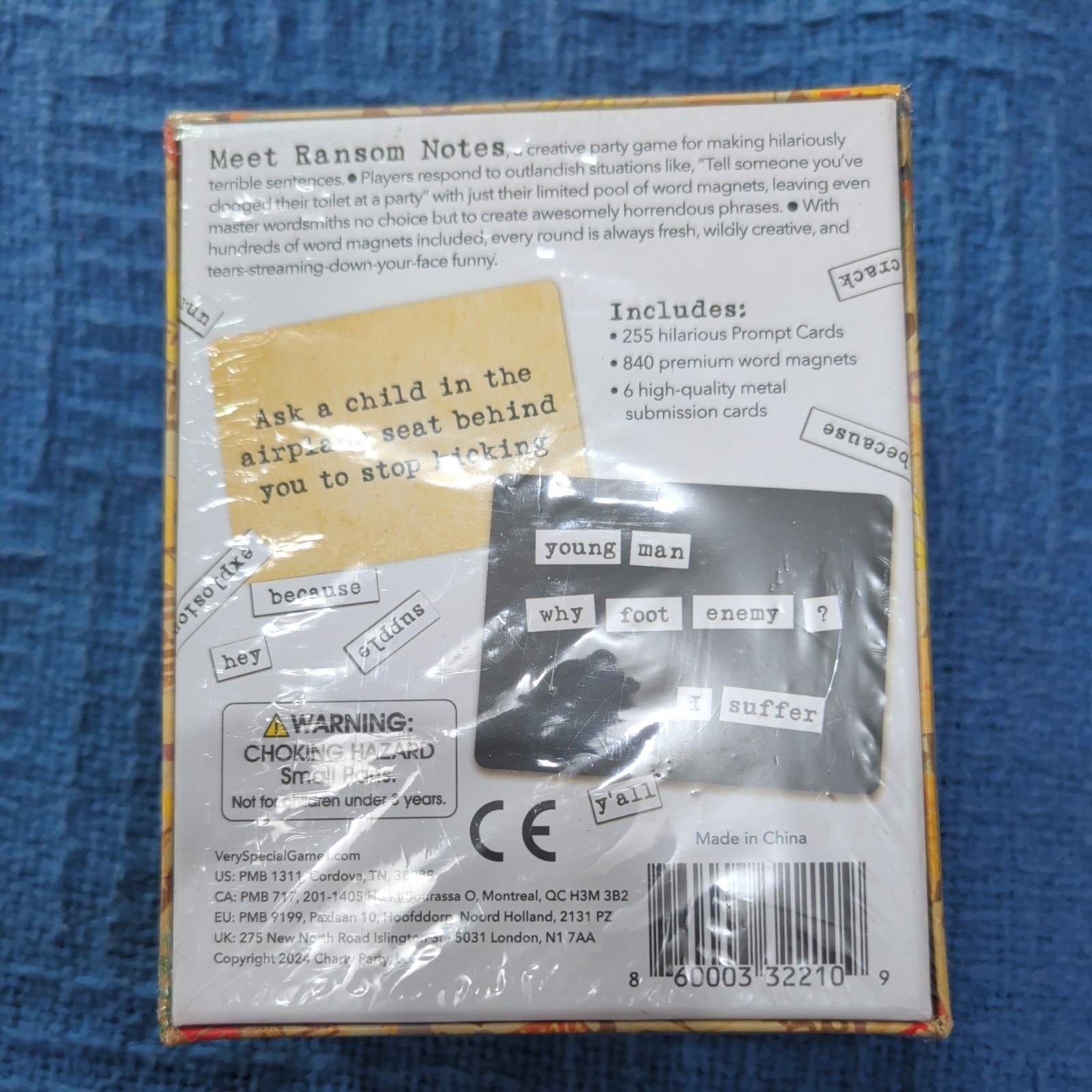 Ransom Notes Game – Complete – Charty Party 2023 Word Magnets