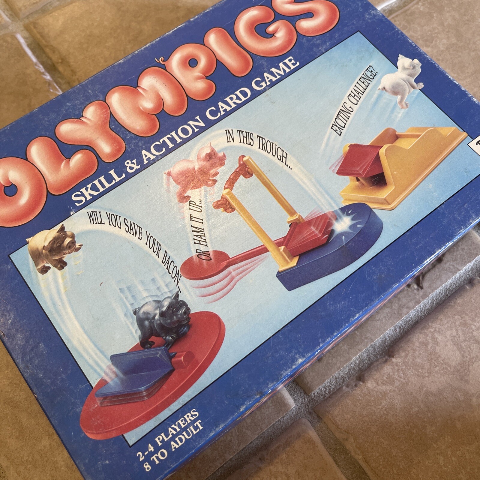 The Olympigs Skill And Action Card Game 1991 Paul Lamond Games Vintage Fun Rare!