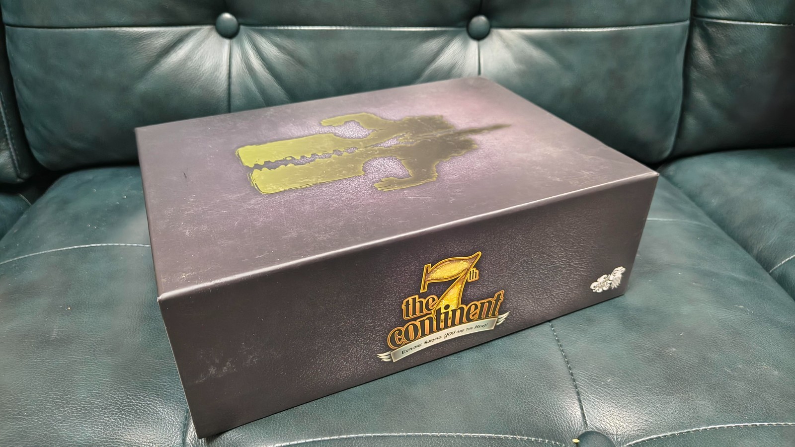 The 7th Continent Board Game + What Goes Up Expansion, Kickstarter Versions