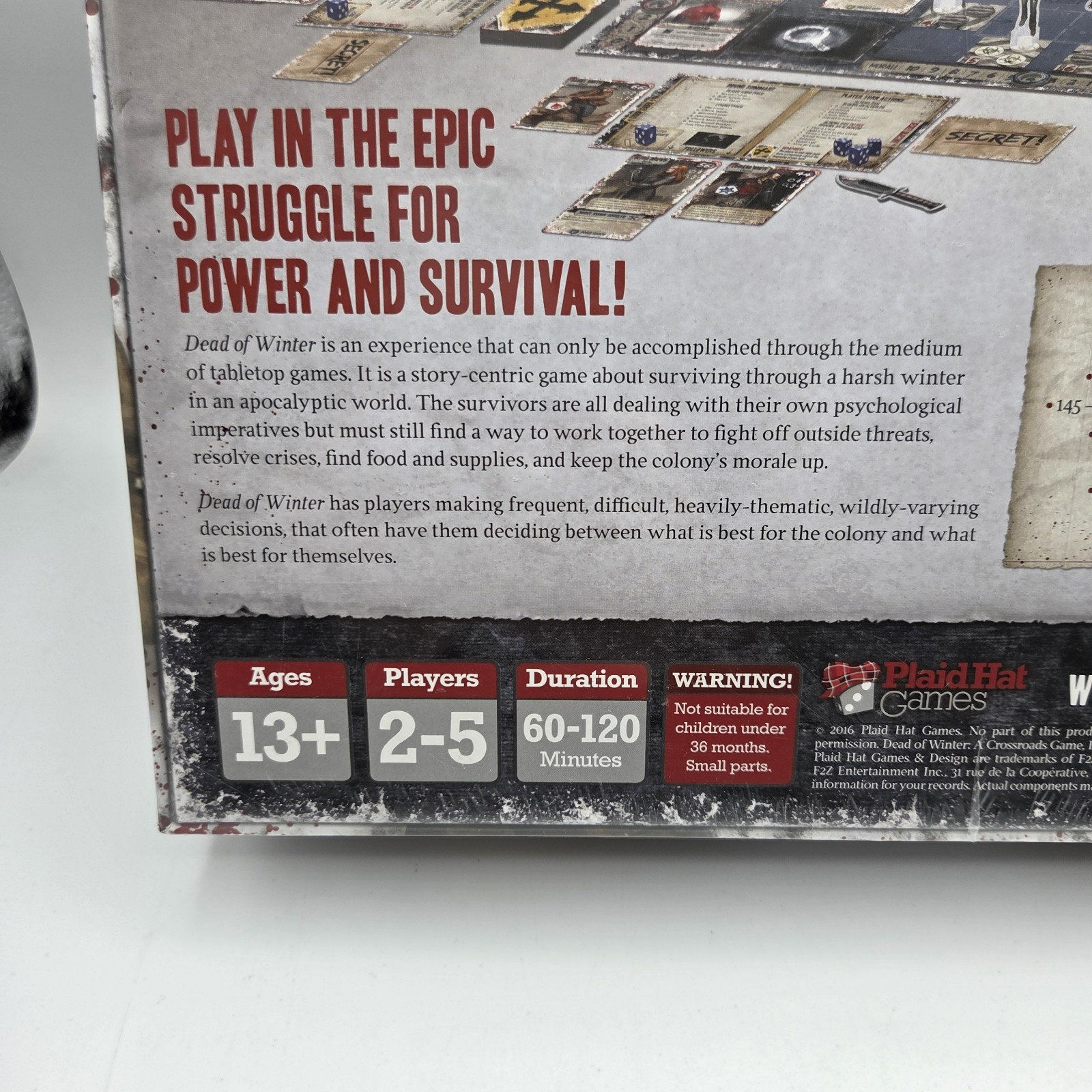 Dead Of Winter A Crossroads Board Game Plaid Hat Games 2016 Sealed 13+ Play