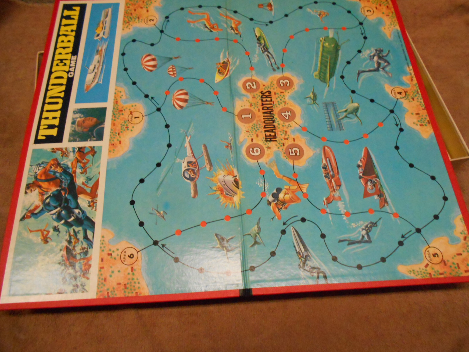Vintage Milton Bradley No.4547 Sean Connery James Bond 007 “Thunderball” Game