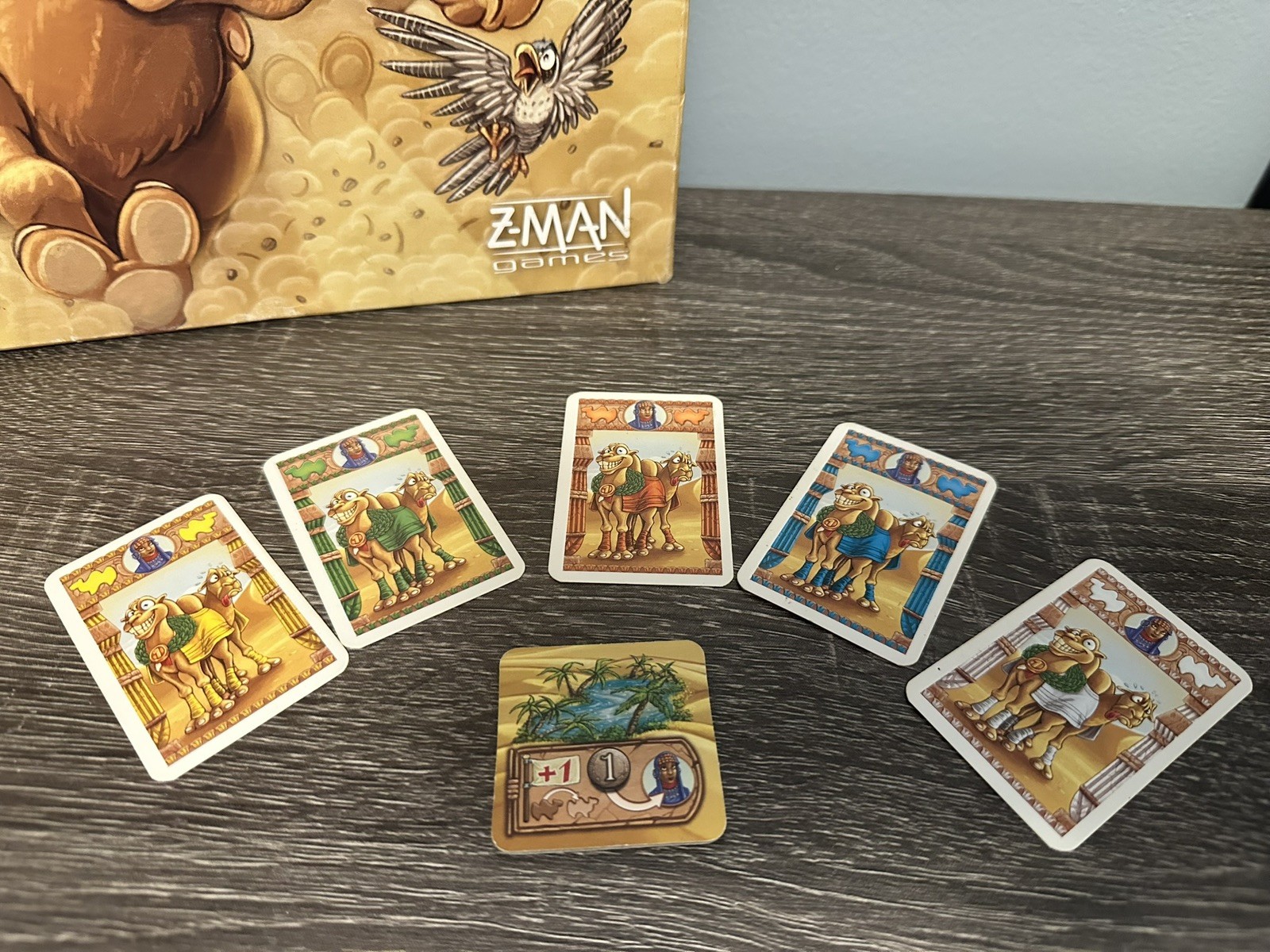 Camel Up Board Game First Edition Replacement Betting Card & Oasis/Desert Tile