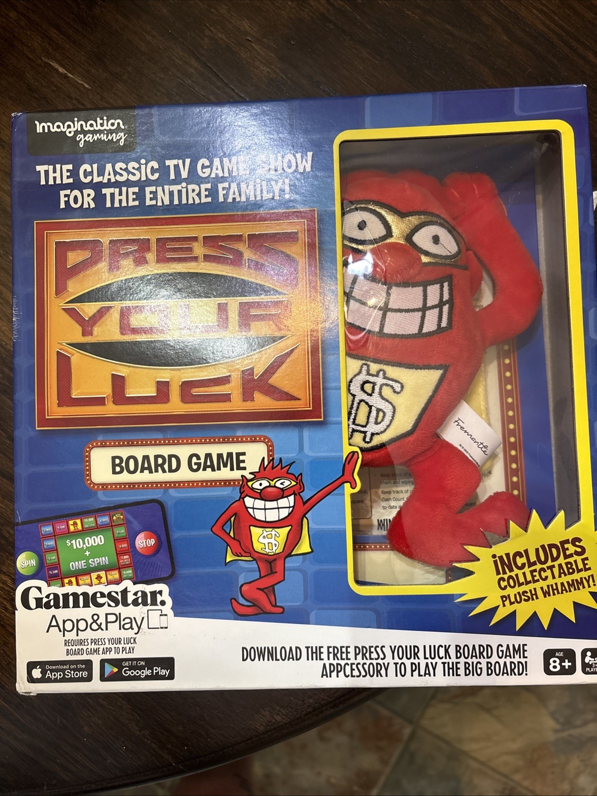 Press Your Luck Board Game with Plush Whammy