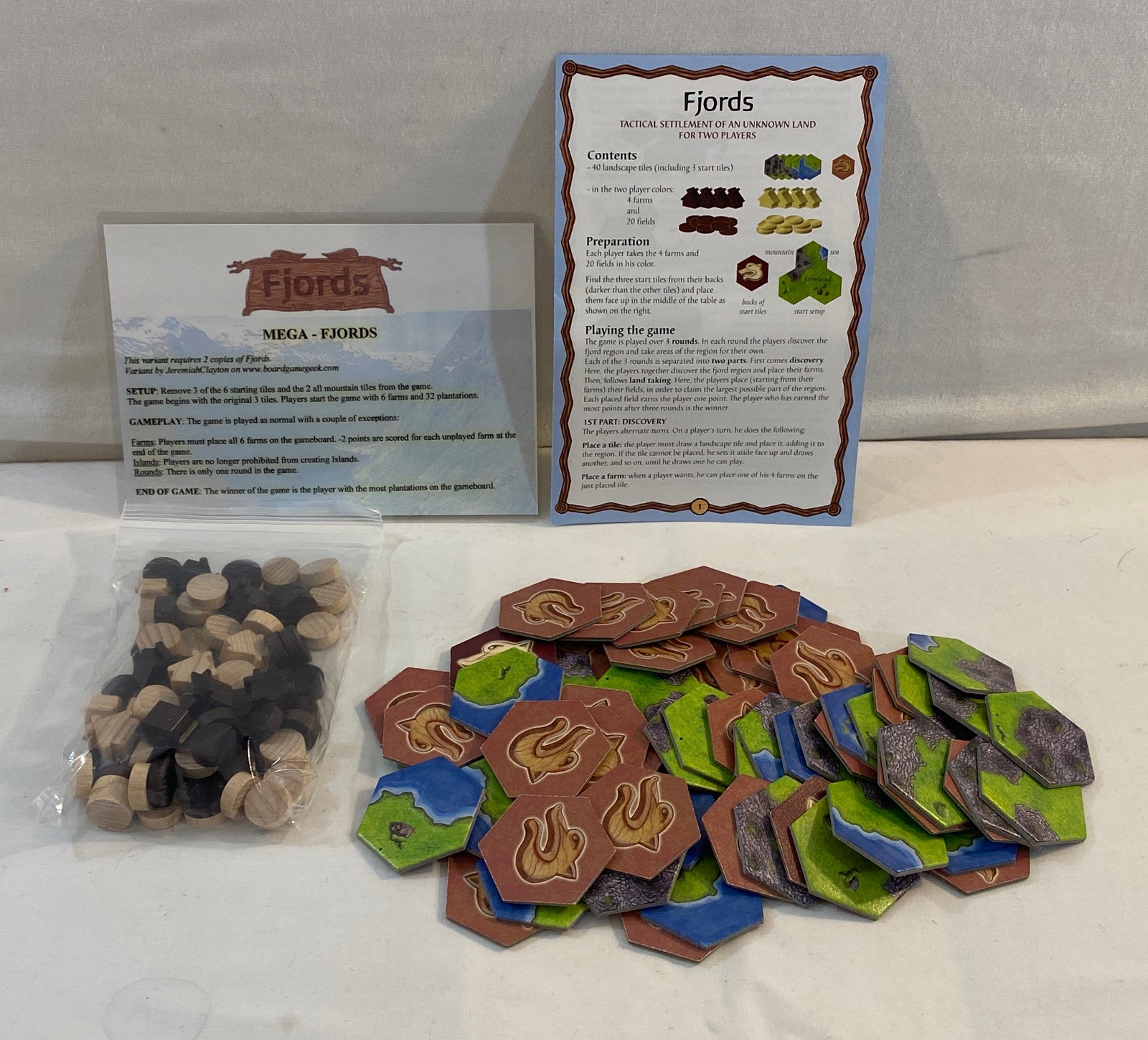 Fjords Strategy Tile Board Game Rio Grande Games
