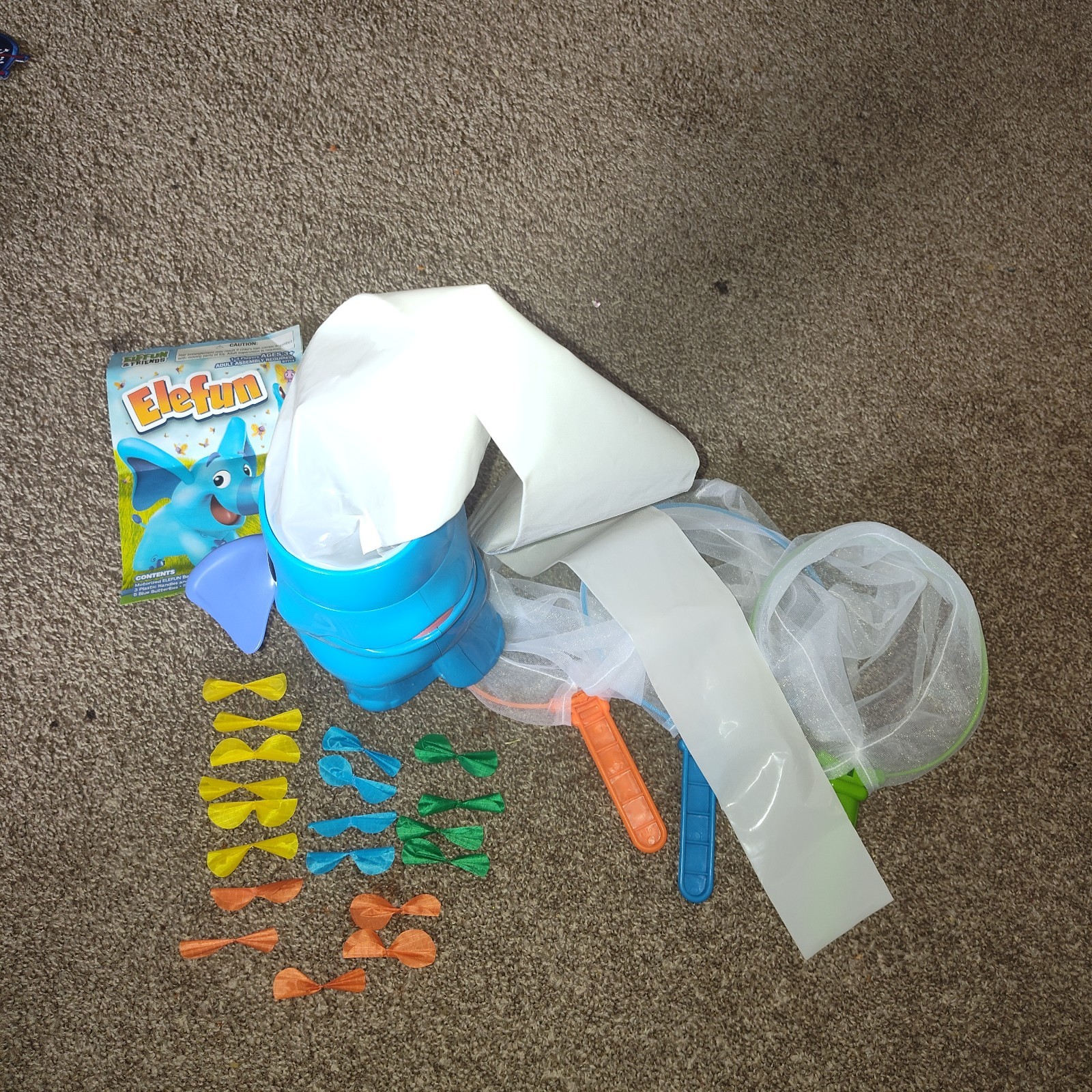 ELEFUN Butterfly Catching Game TESTED & WORKING Missing A Couple Butterfly 2020