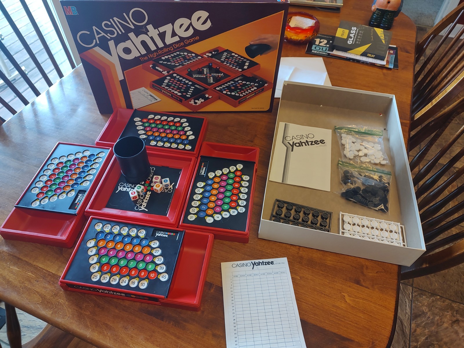 Vintage 1986 Casino Yahtzee Game by Milton Bradley COMPLETE