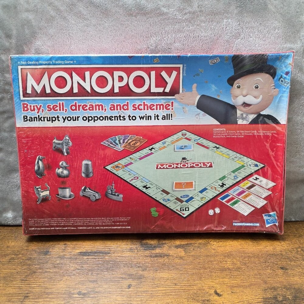 Monopoly Board Game Hasbro Classic Edition New Sealed Warped Box