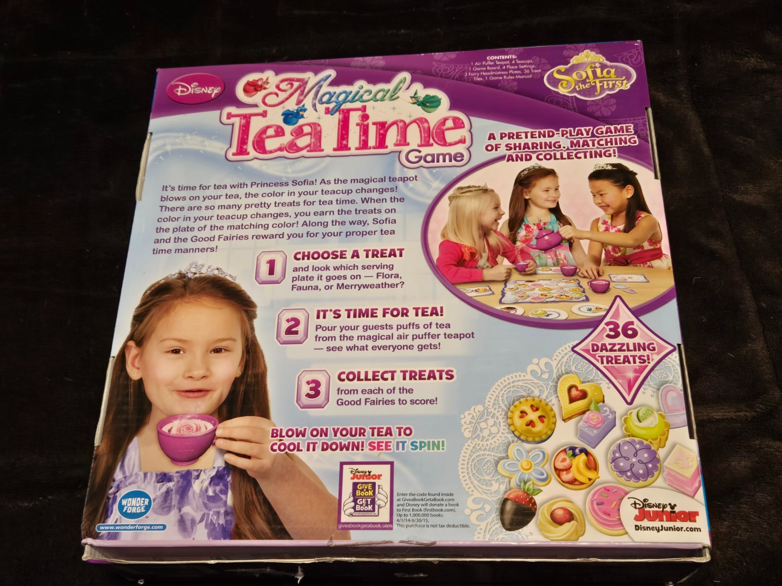 Sofia the First Magical Tea Time Game COMPLETE Wonder Forge 2013 Disney Kids
