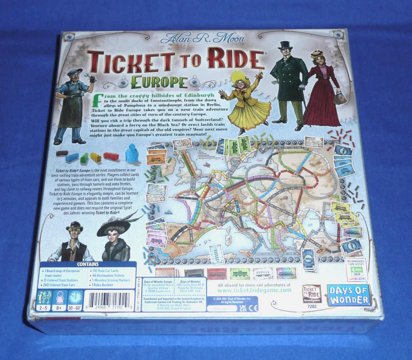 NEW Days of Wonder Ticket To Ride Europe Board Game – Alan R. Moon – SEALED