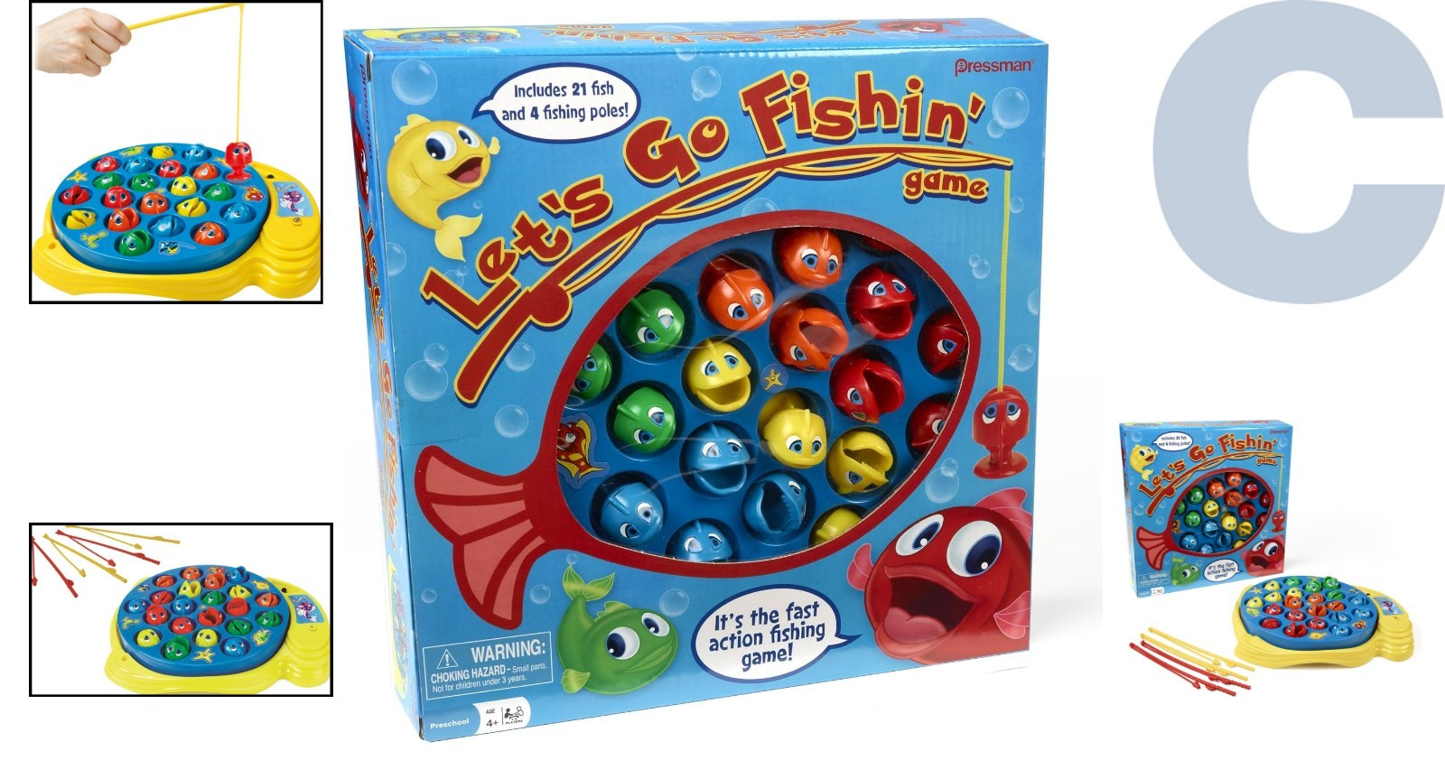 Fast-Action Fishing Fun: Let’s Go Fishin’ Game for Kids Ages 4+, Indoor Play