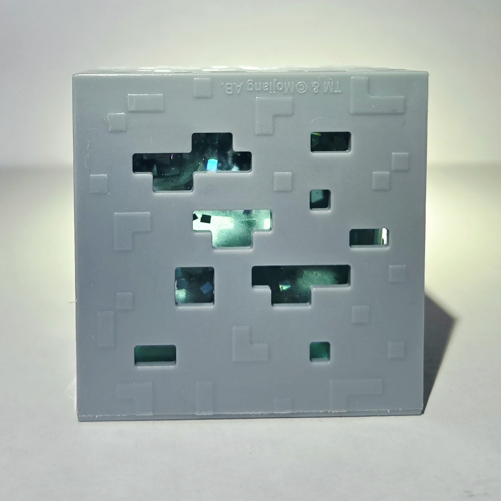 BLUE Minecraft Jelly Cube 2.5″ Mine Craft Squishy Stress Toy NeeDoh Like Cube