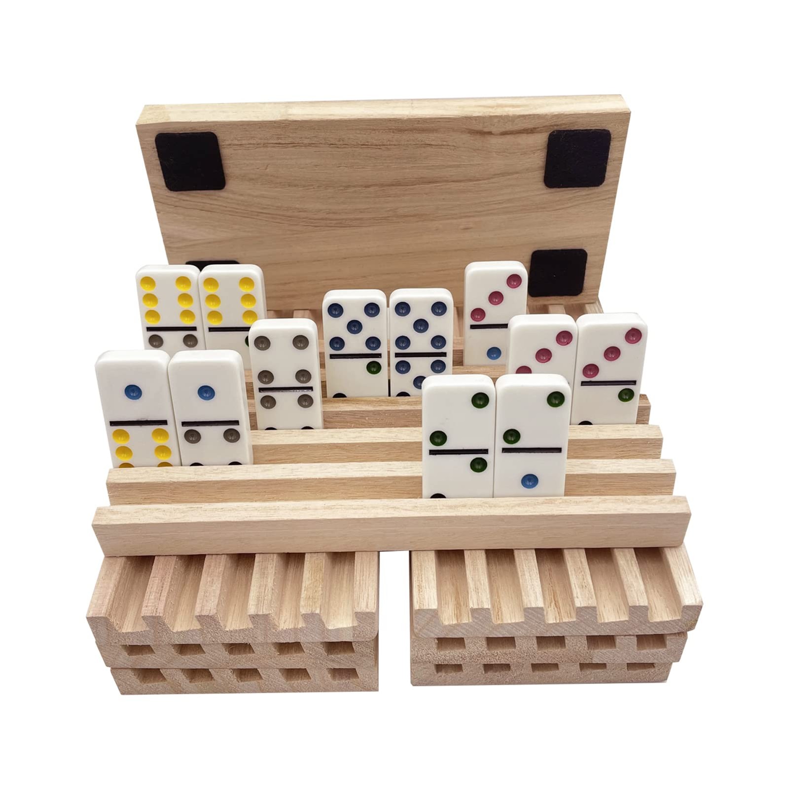 SUTIMSHE Mexican Train Domino 7.87 x 3.74 x 0.71 inches, Woodgrain Color