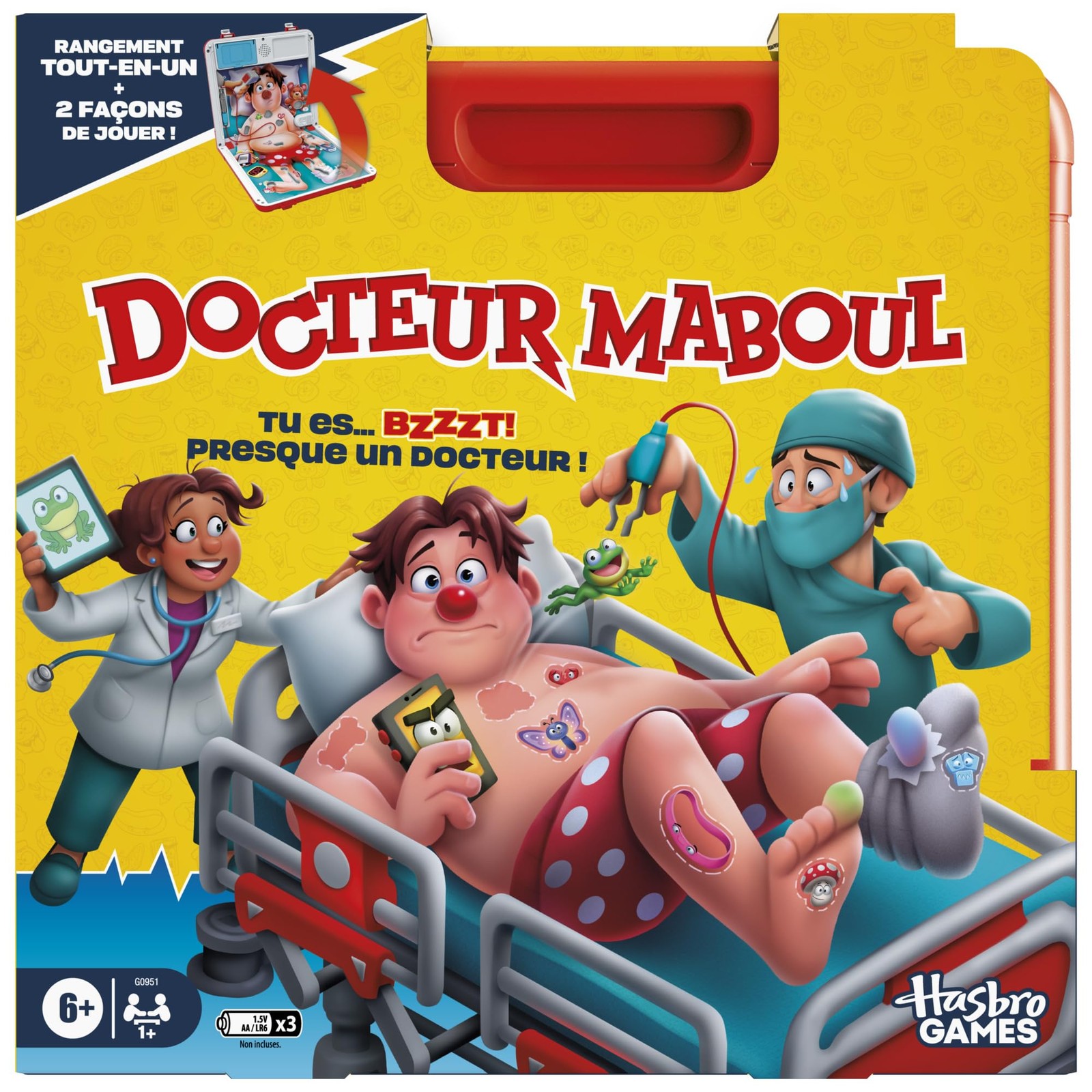 Dr. Maboul, Elektronisches Brettspiel mit All-in-One-Tragetasche, 2 Spielmöglich