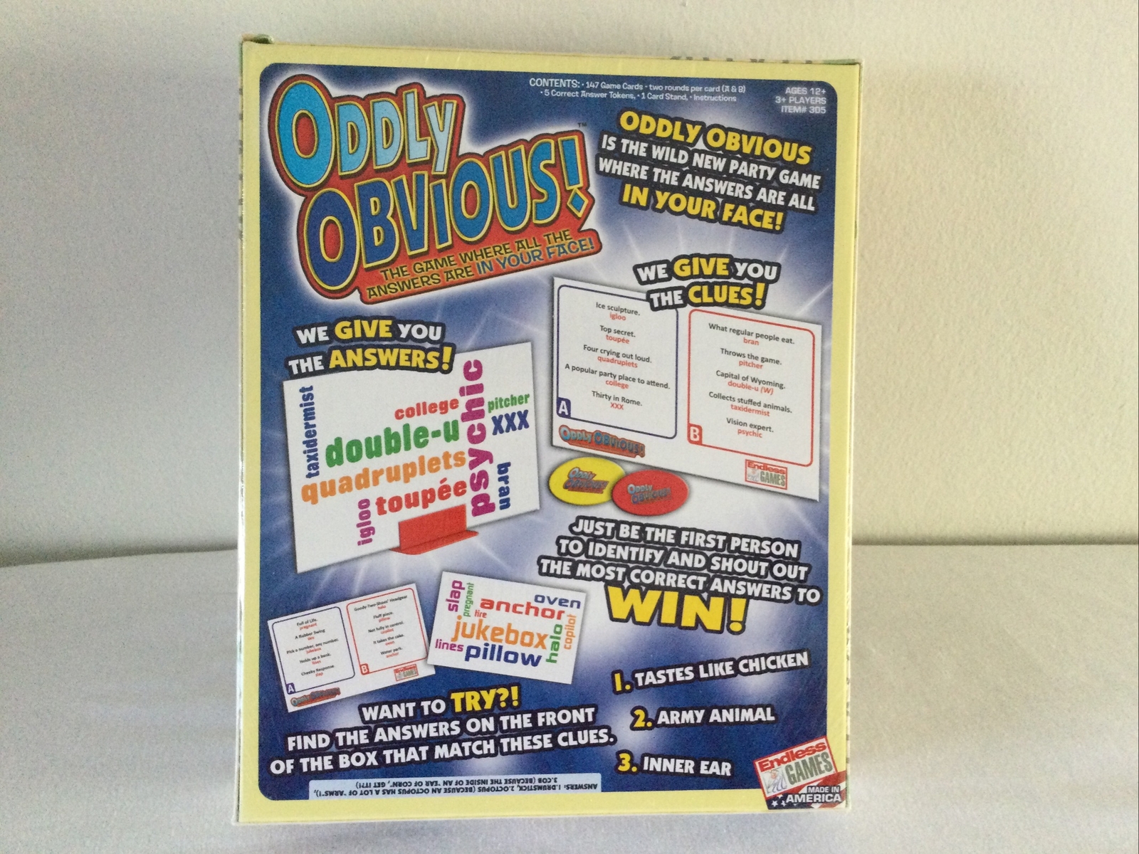 ODDLY OBVIOUS! The Party Board Game – NEW