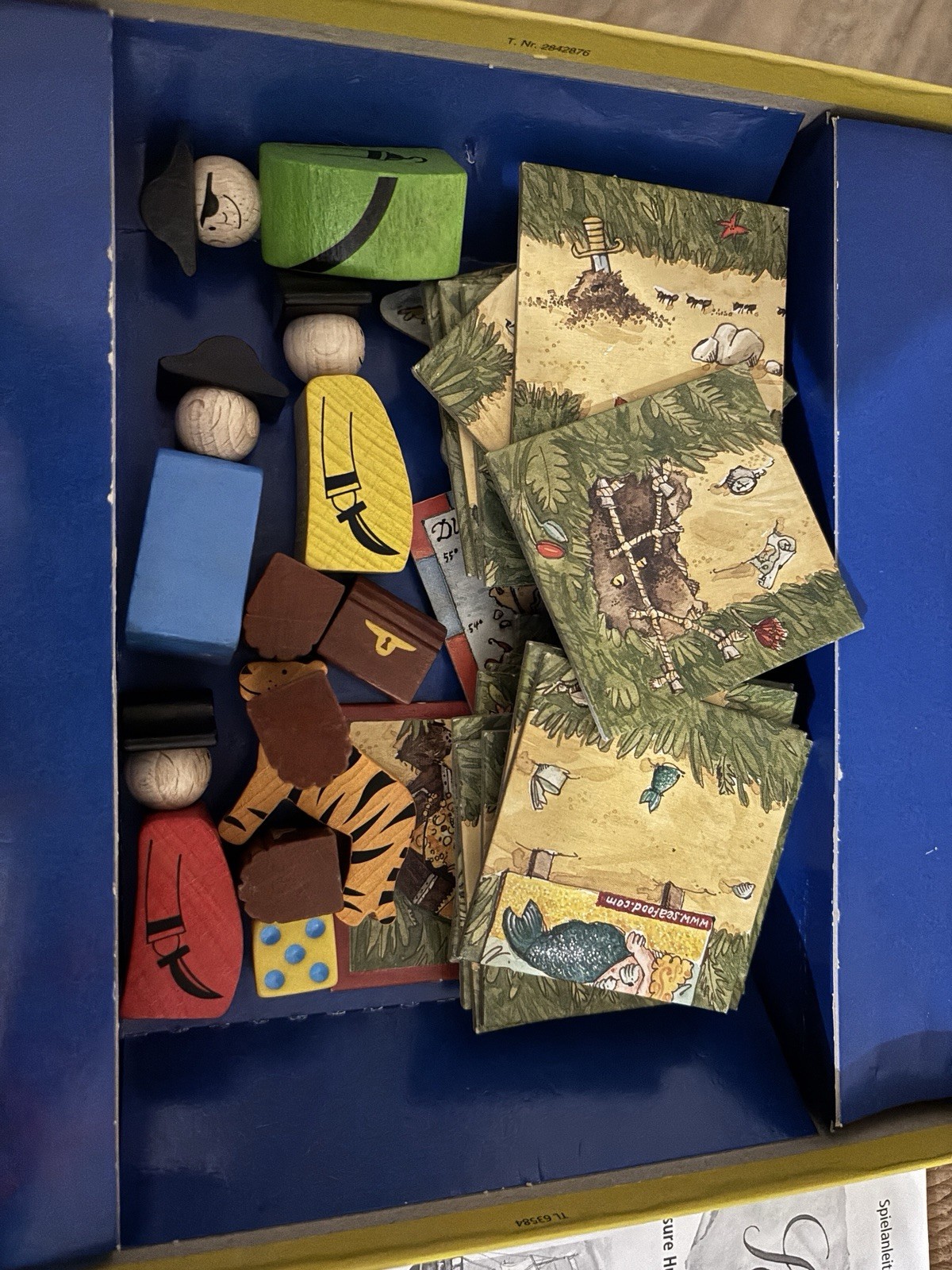 Treasure Hunting Haba Board Game. Schatzjago Tiger Die Replaced With A Different
