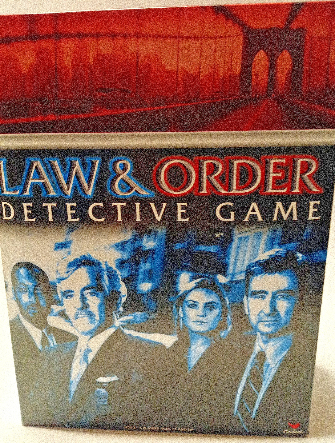 Law & Order Cardinal Detective Board Game Gather Evidence 13+ Pre-owned Complete