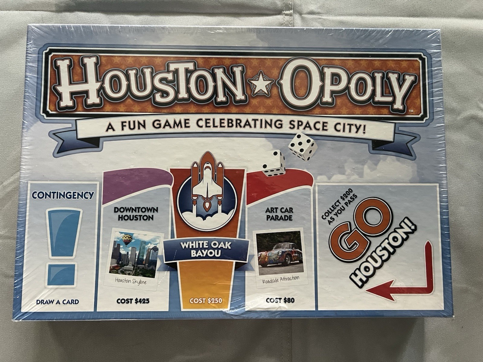 Houston Opoly Board Game Sealed Late For The Sky Houston Texas Monopoly Style