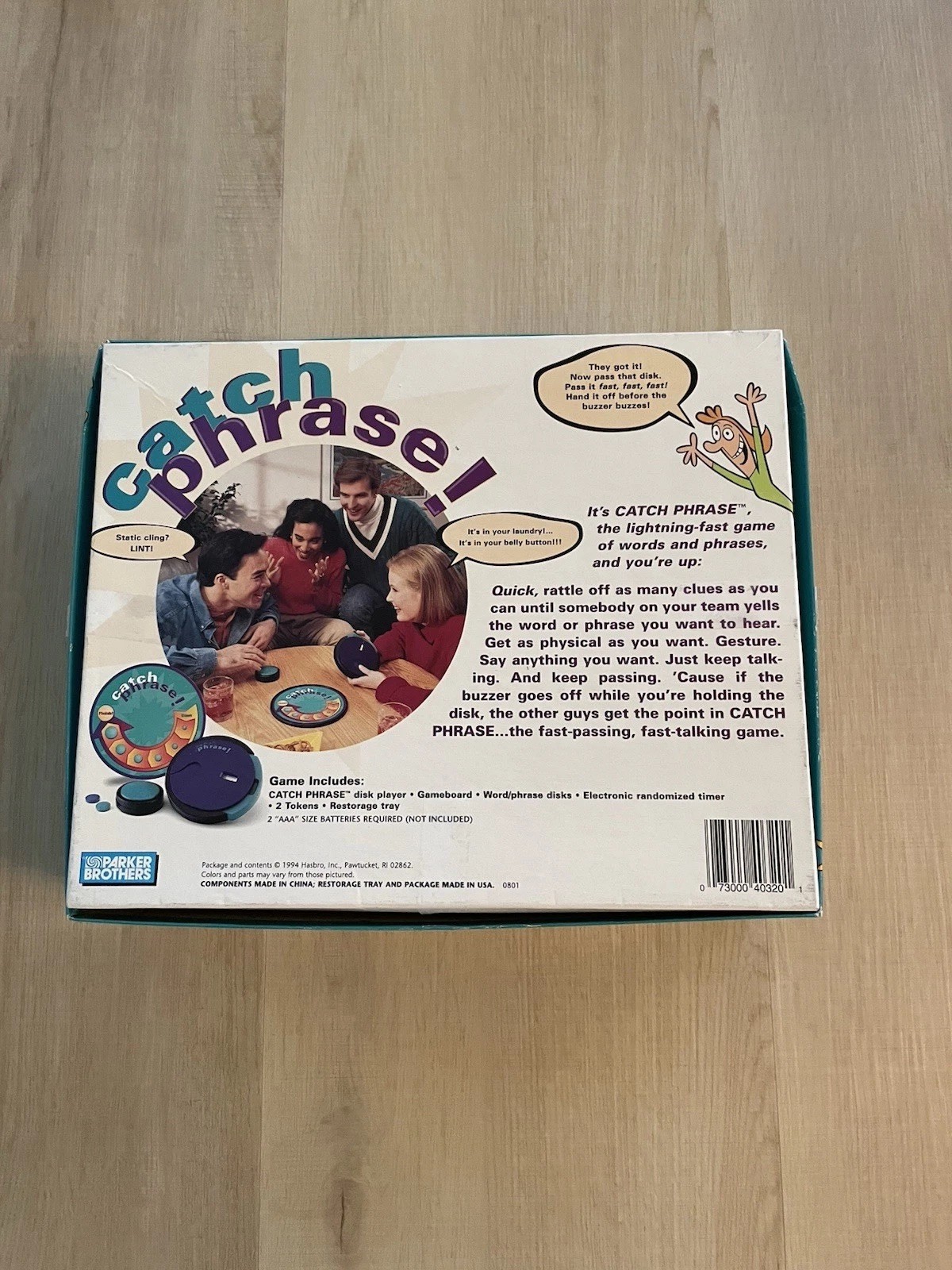Catch Phrase Vintage Game Original Parker Brothers Fast Talking No Instructions