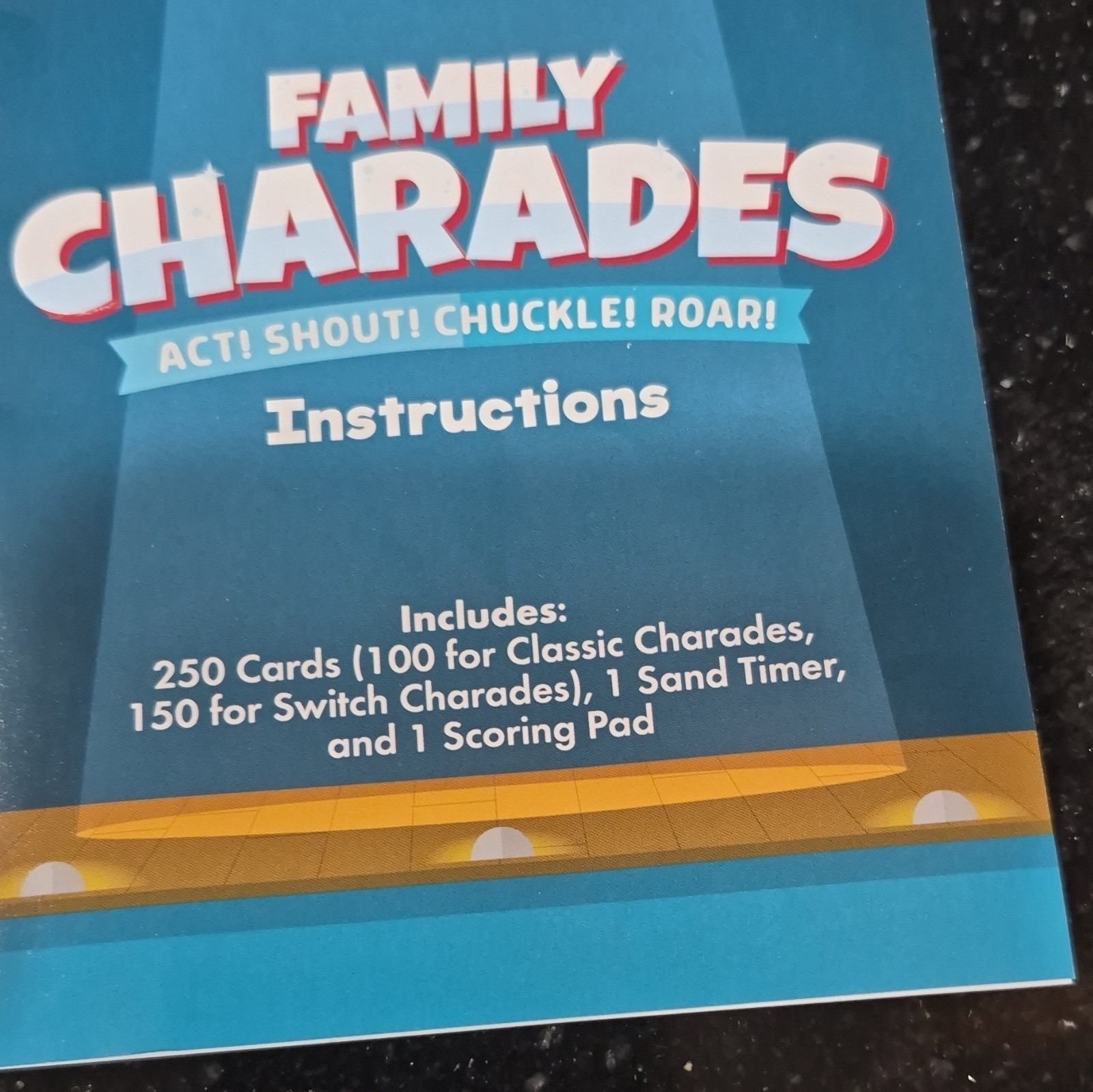 Chuckle & Roar Family Charades Card Game, 2 Ways to Play, Ages 5+, 3+ Players