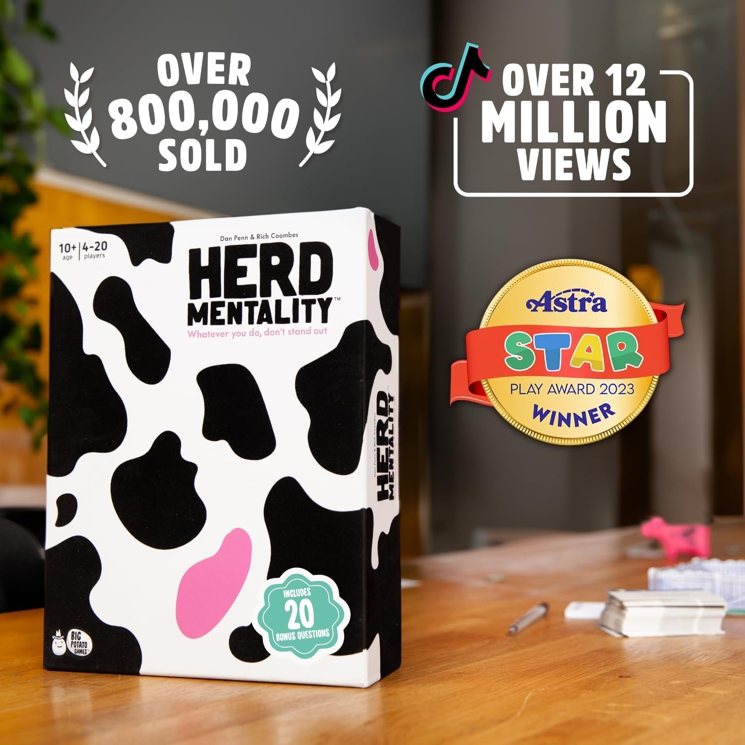 NEW Big Potato Herd Mentality: Udderly Funny Family Board Game for 4-20 Players