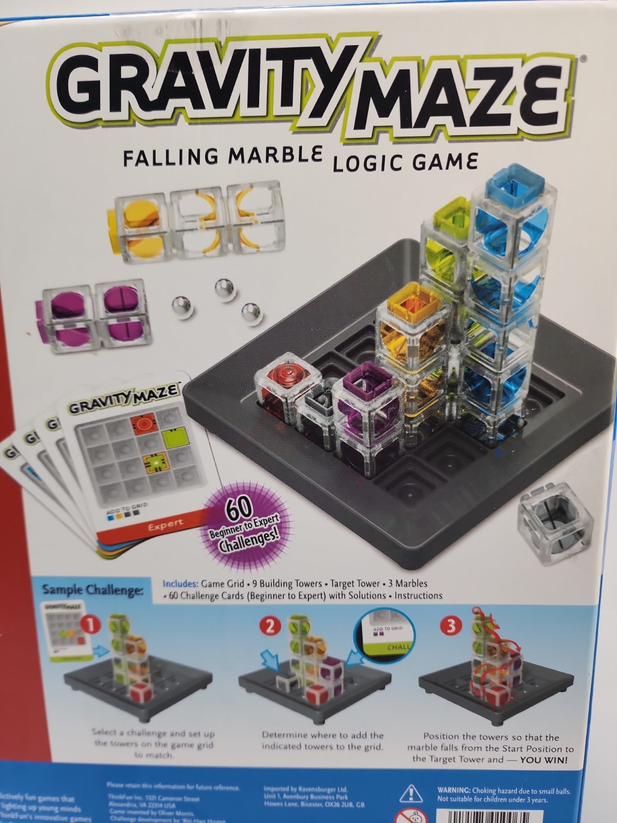 Think Fun – Gravity Maze Falling Marble Logic Game Ages 8+ New