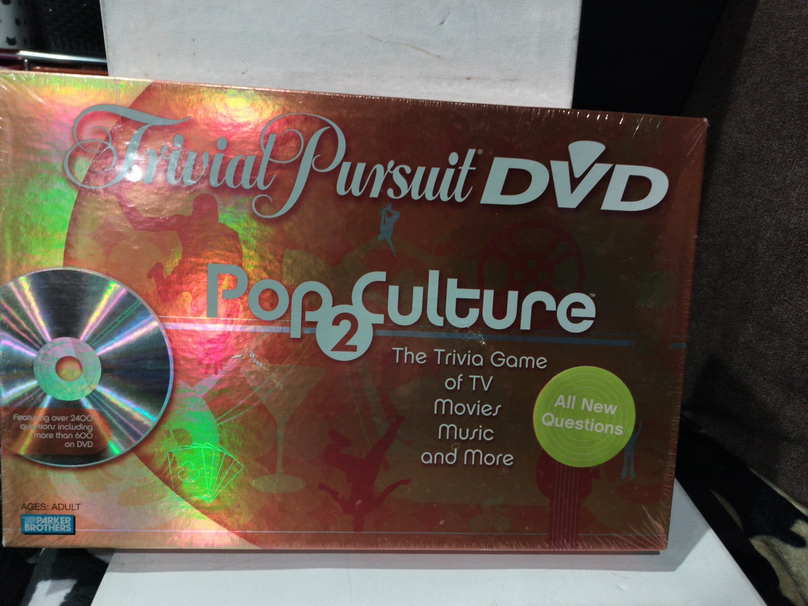 Trivial Pursuit DVD Pop Culture 2 Trivia Board Game Parker Brothers Sealed