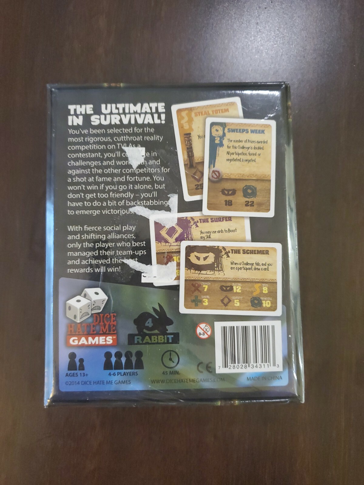 The Fittest Card Game by Graham Russell Brand New Sealed 4-6 Players Ages 13+