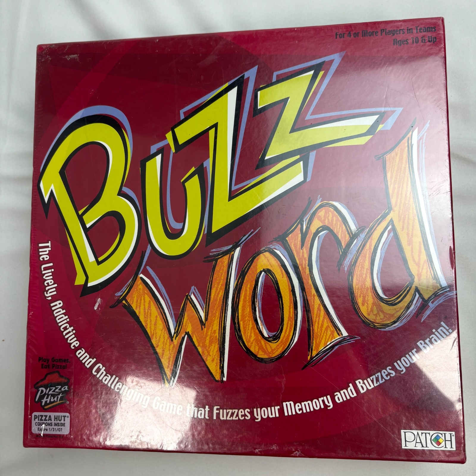 Buzzword Patch Products Party Board Game 2003 Sealed New Complete