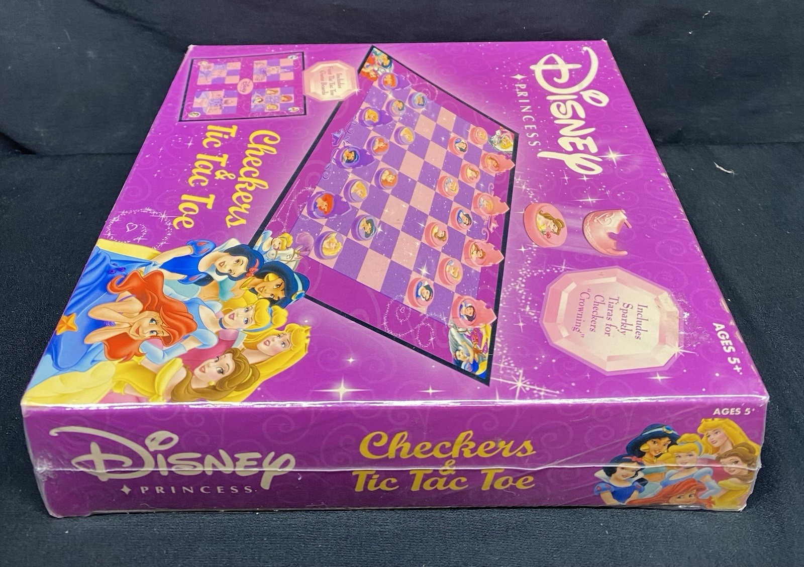 NEW Sealed Disney Princess Checkers & Tic Tac Toe Game set.