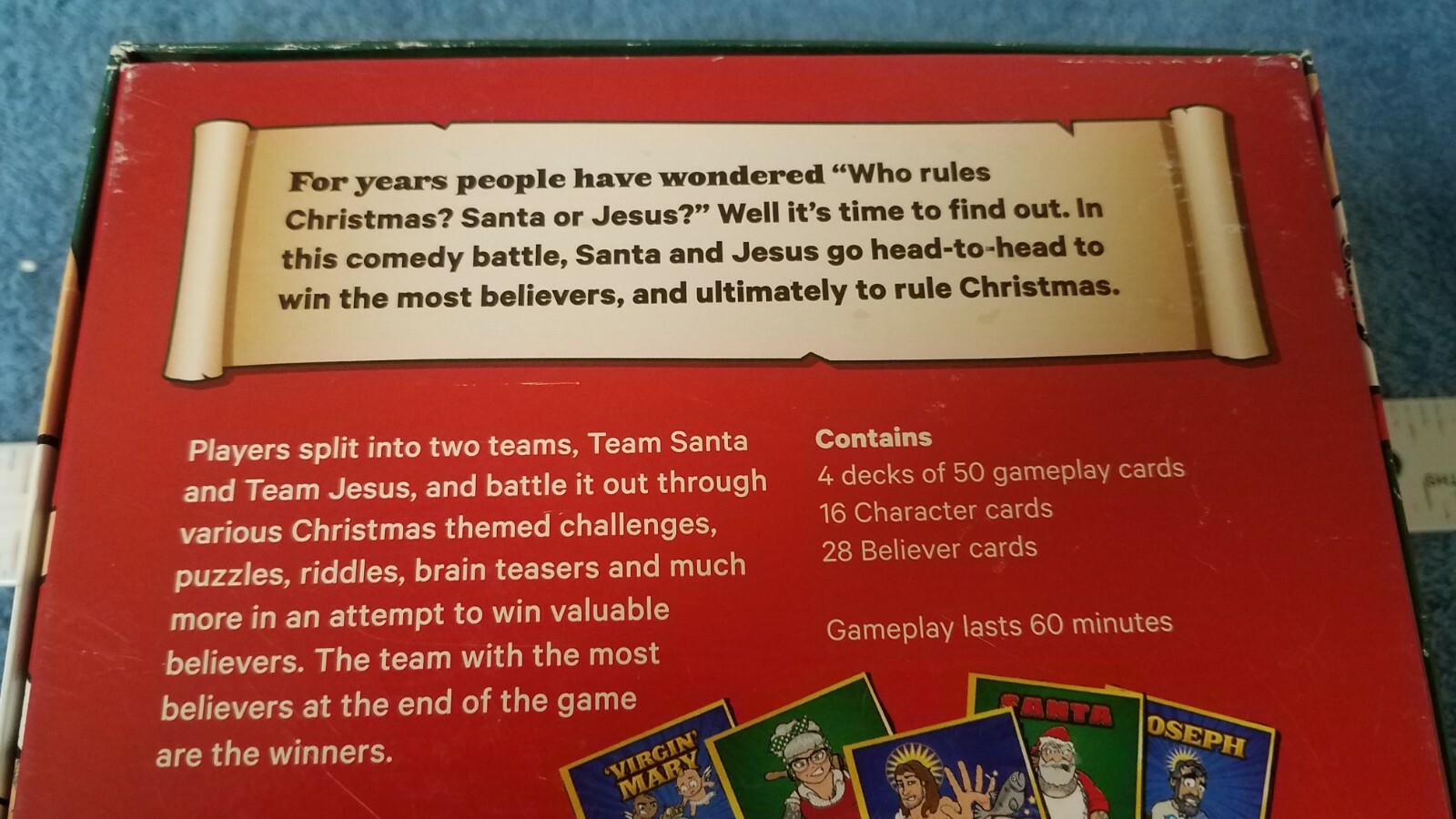 Santa VS Jesus The Epic Party Game 4-16 Players Komo Games Complete