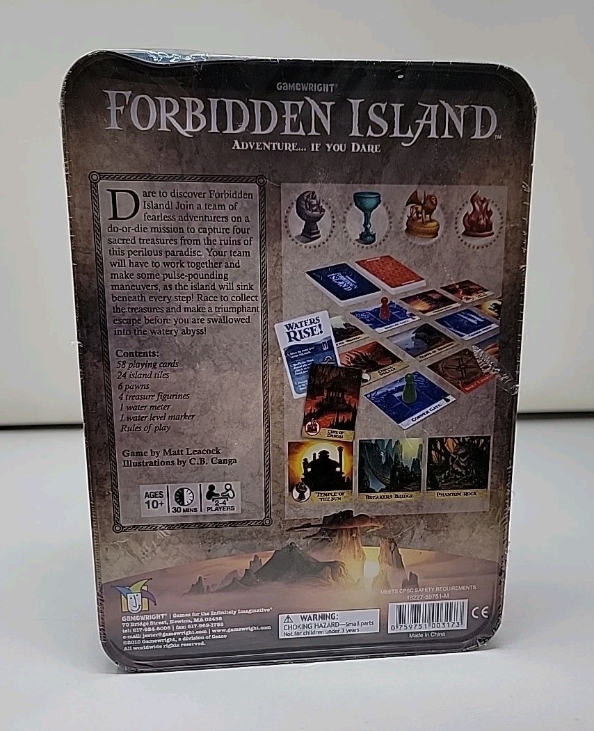 Gamewright Forbidden Island Board Game -* A Men’s Select Award Winner*