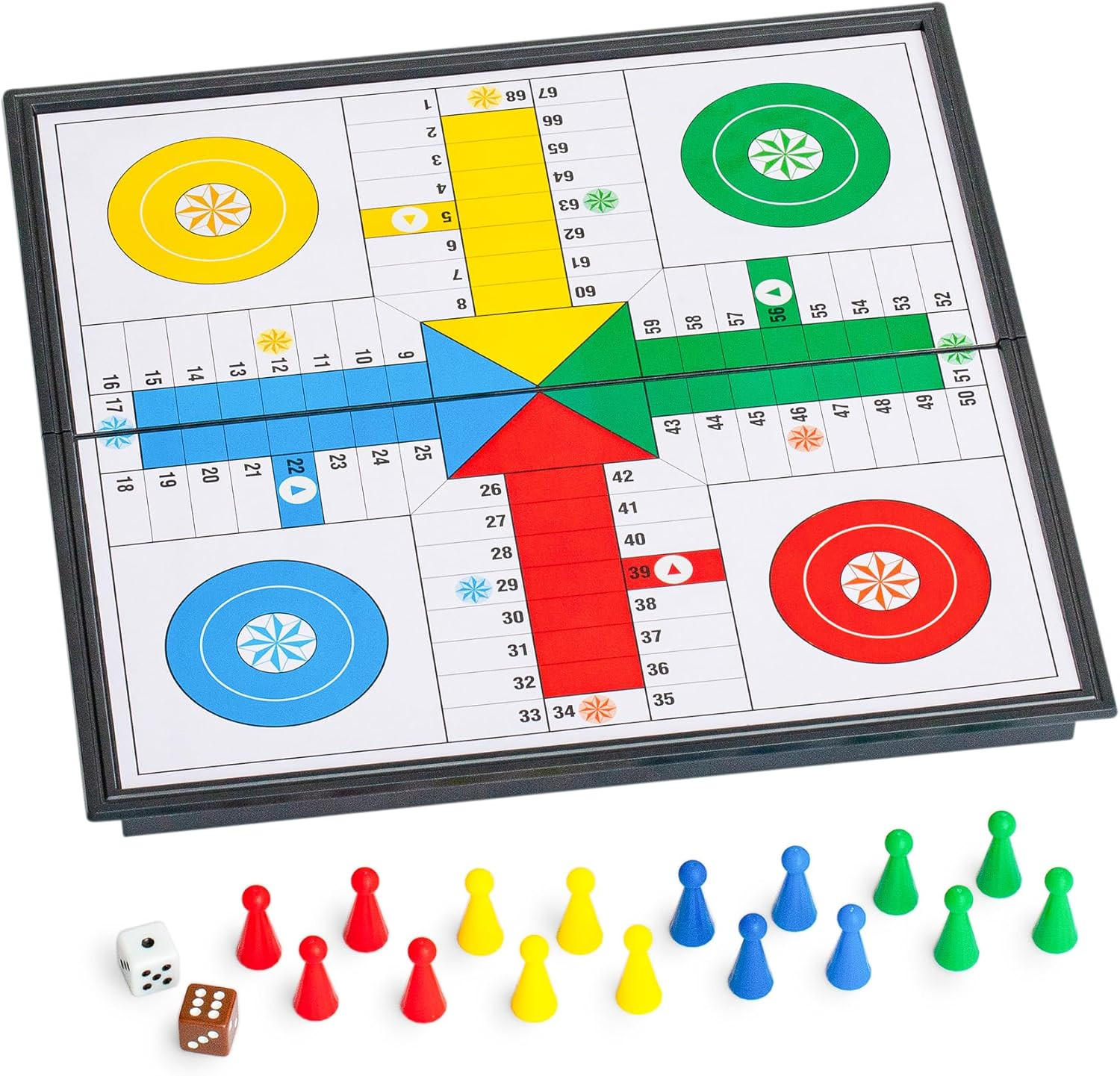 Ludo Magnetic Folding Travel Board Game Set – 9.75 Inches