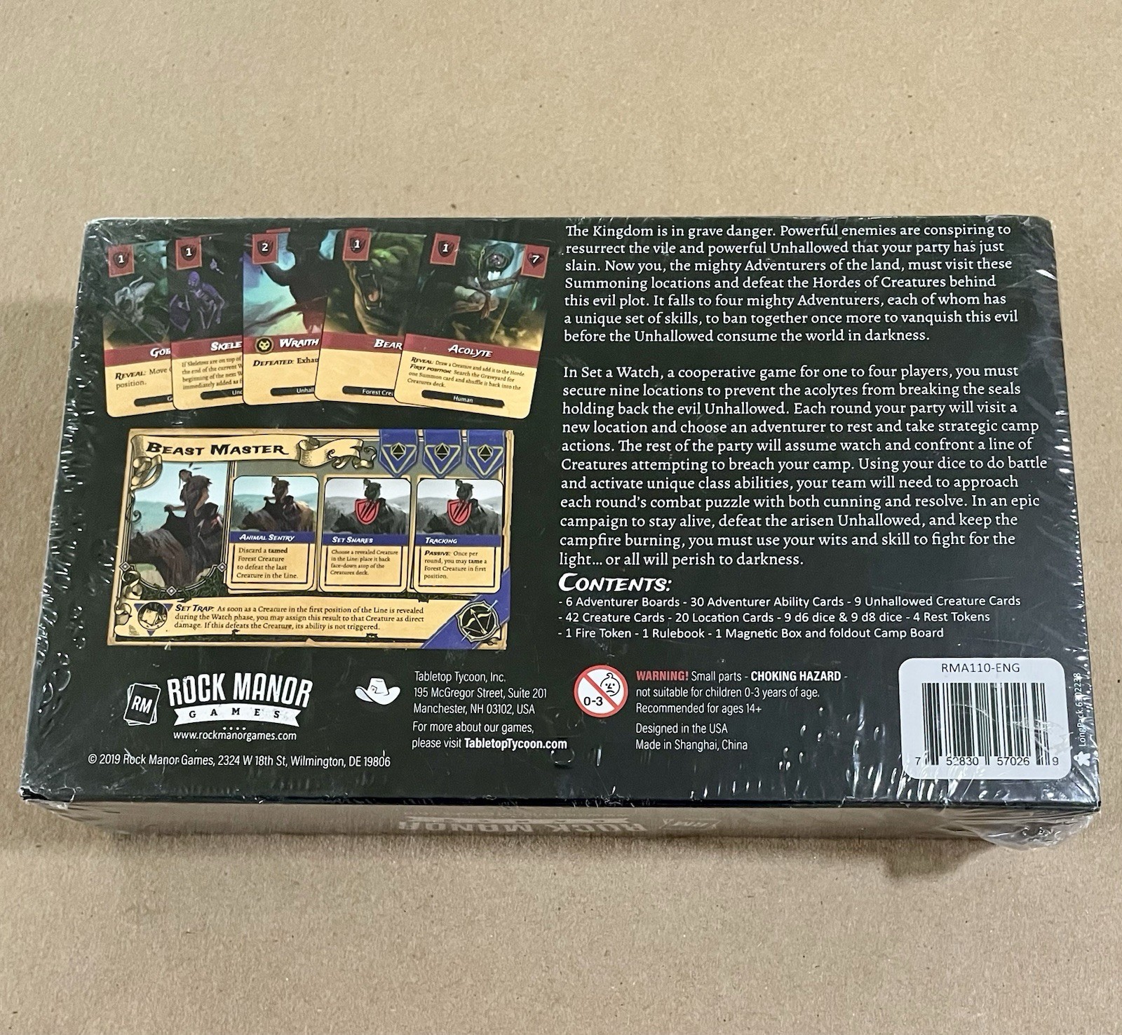Set A Watch, Board & Card Game, 2019 (1-4 Players, Ages 14+) NEW / SEALED