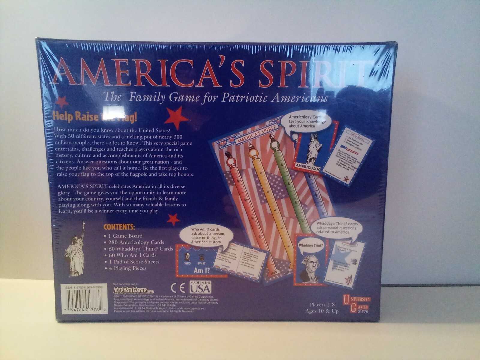 America’s Spirit The Family Game for Patriotic Americans NEW, Sealed
