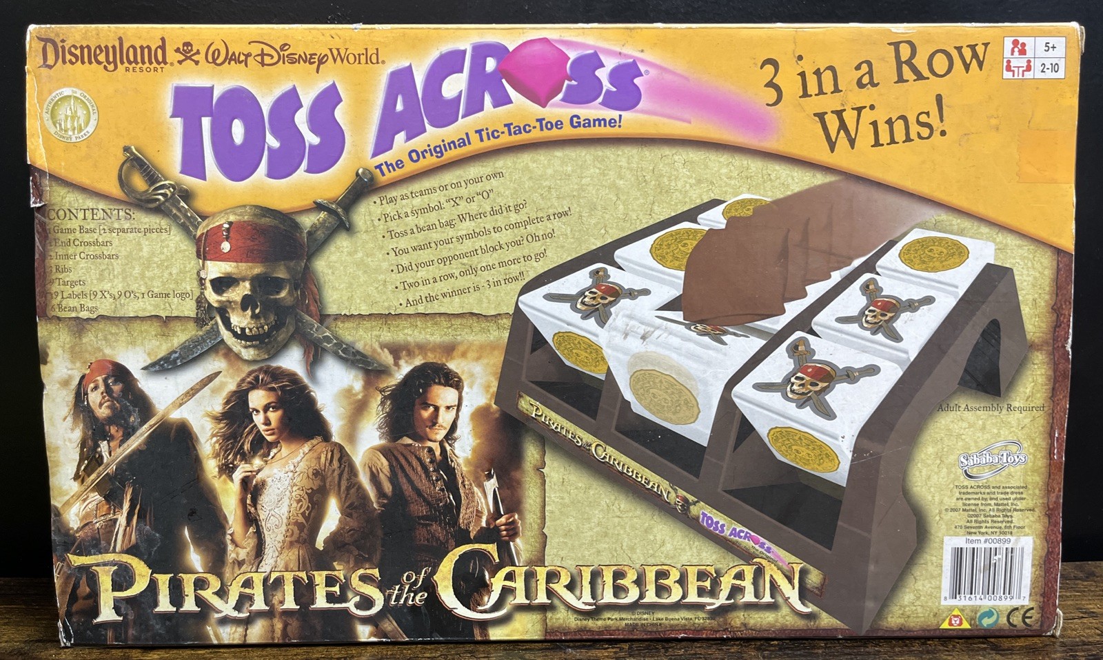 Pirates of the Caribbean Toss Across Disneyland Resort 2007 Sababa Toys Rare NIB
