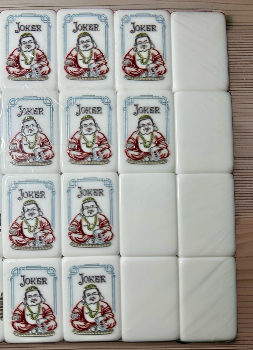 American Mahjong Tiles 160 Engraved 1.4” Acrylic Tiles •Racks & Pushers •Mat
