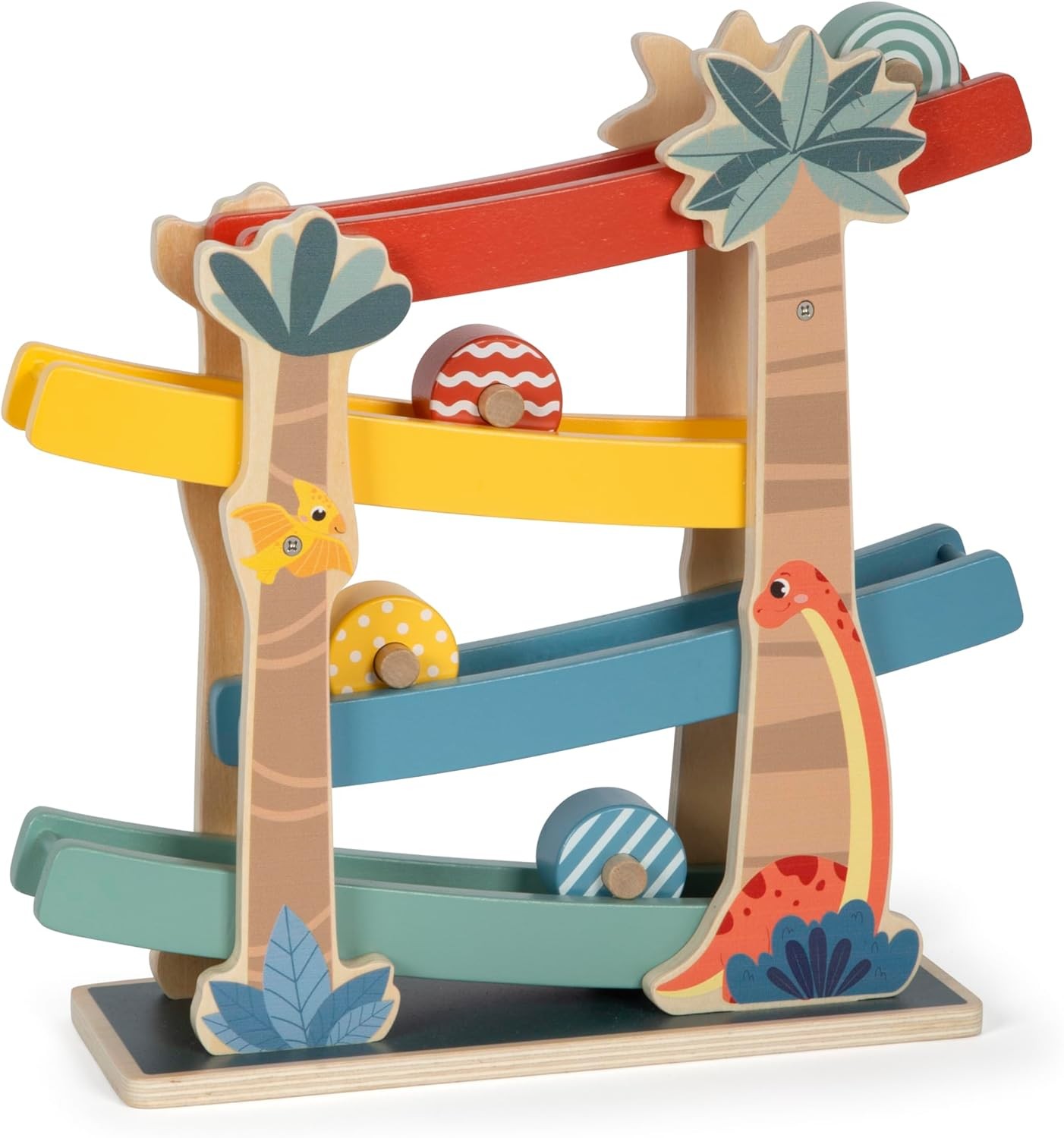 small foot Dino, Robust Marble Run Made of FSC 100%-Certified Wood, for Kids Age