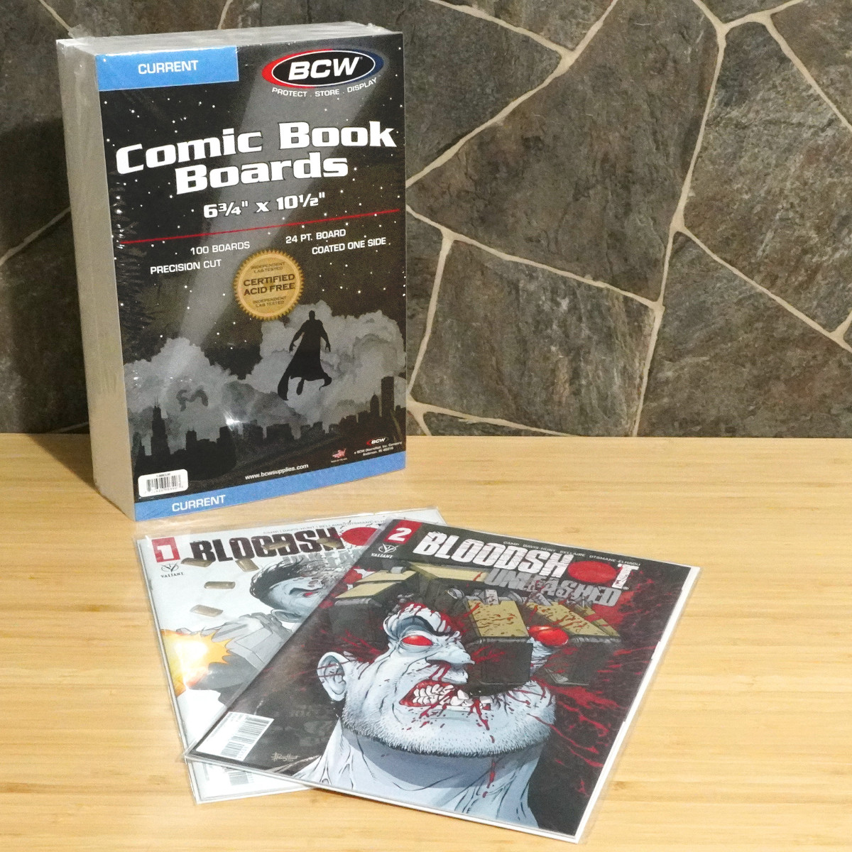 100 Pack – BCW Current Age Comic Book Backer Boards Acid Free 24PT 6″ X 10 1/2″