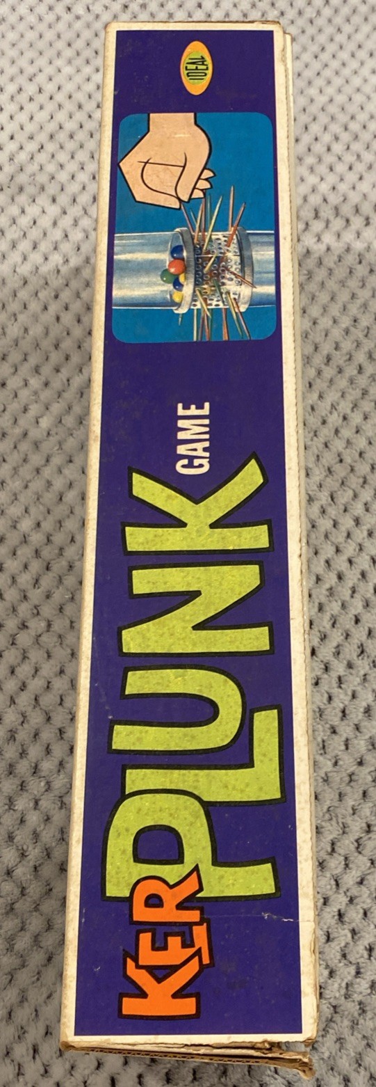 Vintage 1967 Kerplunk Family Game Ideal Toy Corp Made In USA Retro Box