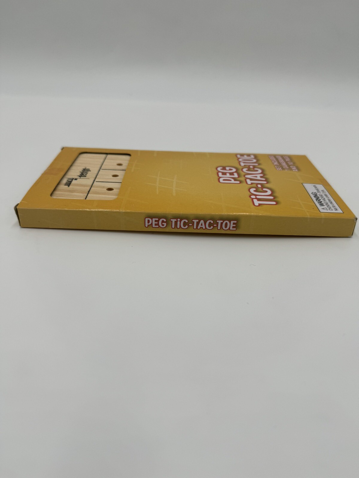 Peg Tic-Tac-Toe Game Wood Board 1 Gameboard 10 Pegs Included Growth by Design
