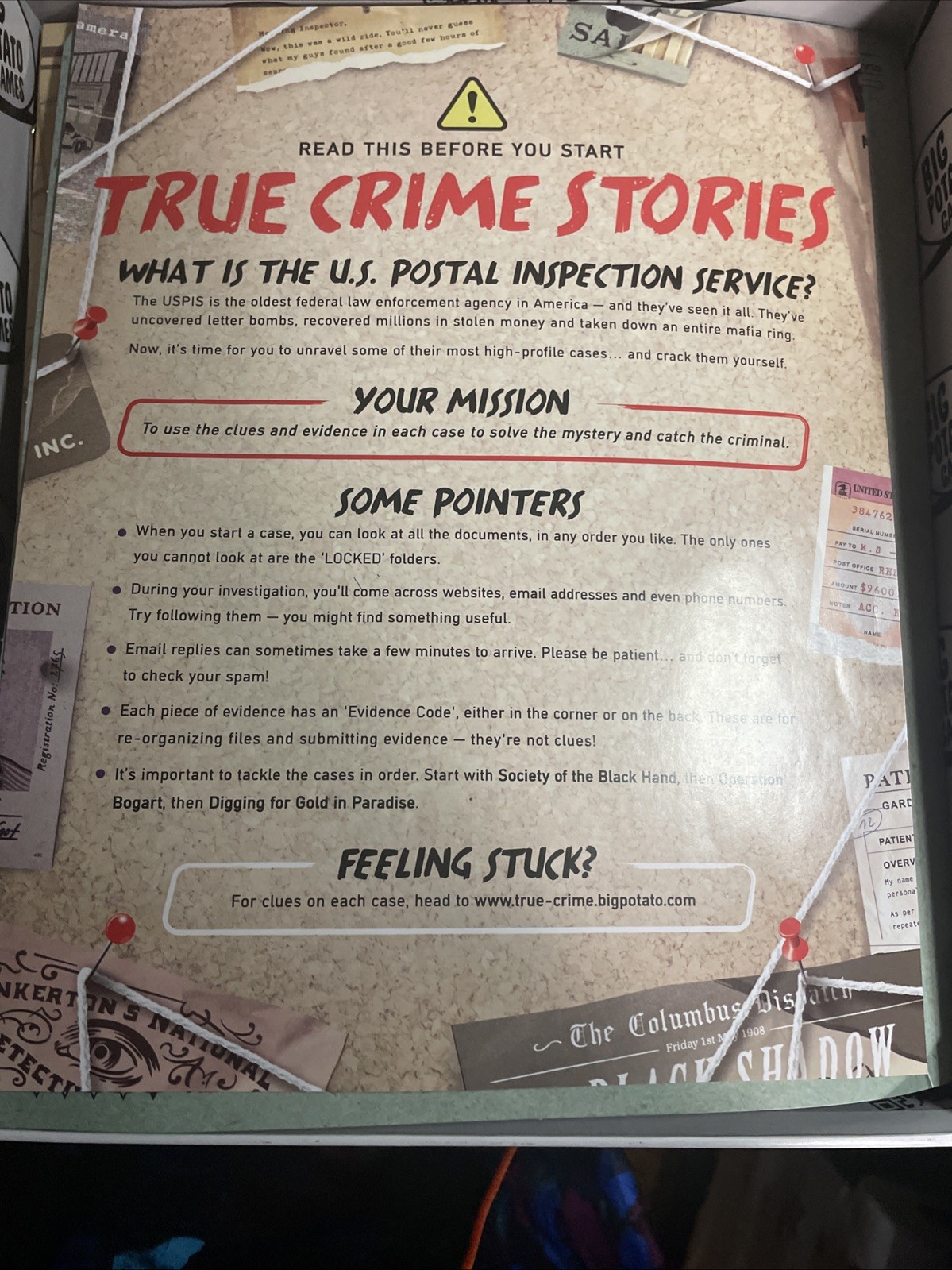 Big Potato True Crime Stories 3 Different Cases From Easy To Difficult 2023 Game