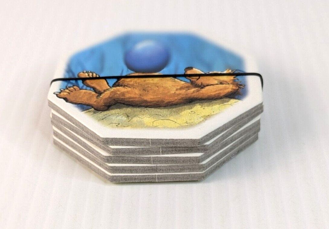 ONE Zoch Gulo Gulo Board Game Gulo Blue Octagonal Tile Parts Pieces Replacement