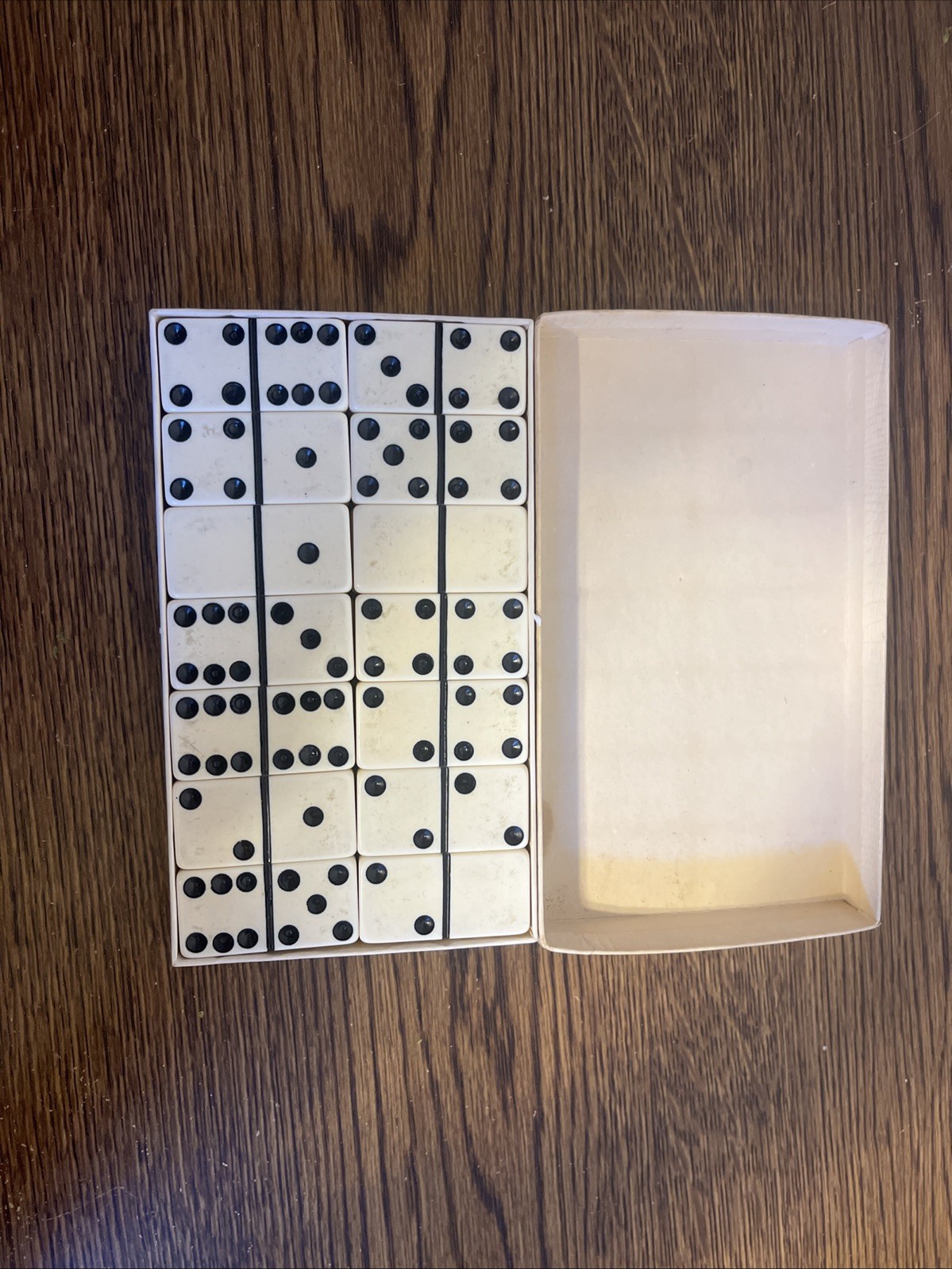Vintage Marblelike Dominoes Standard Set of 28
